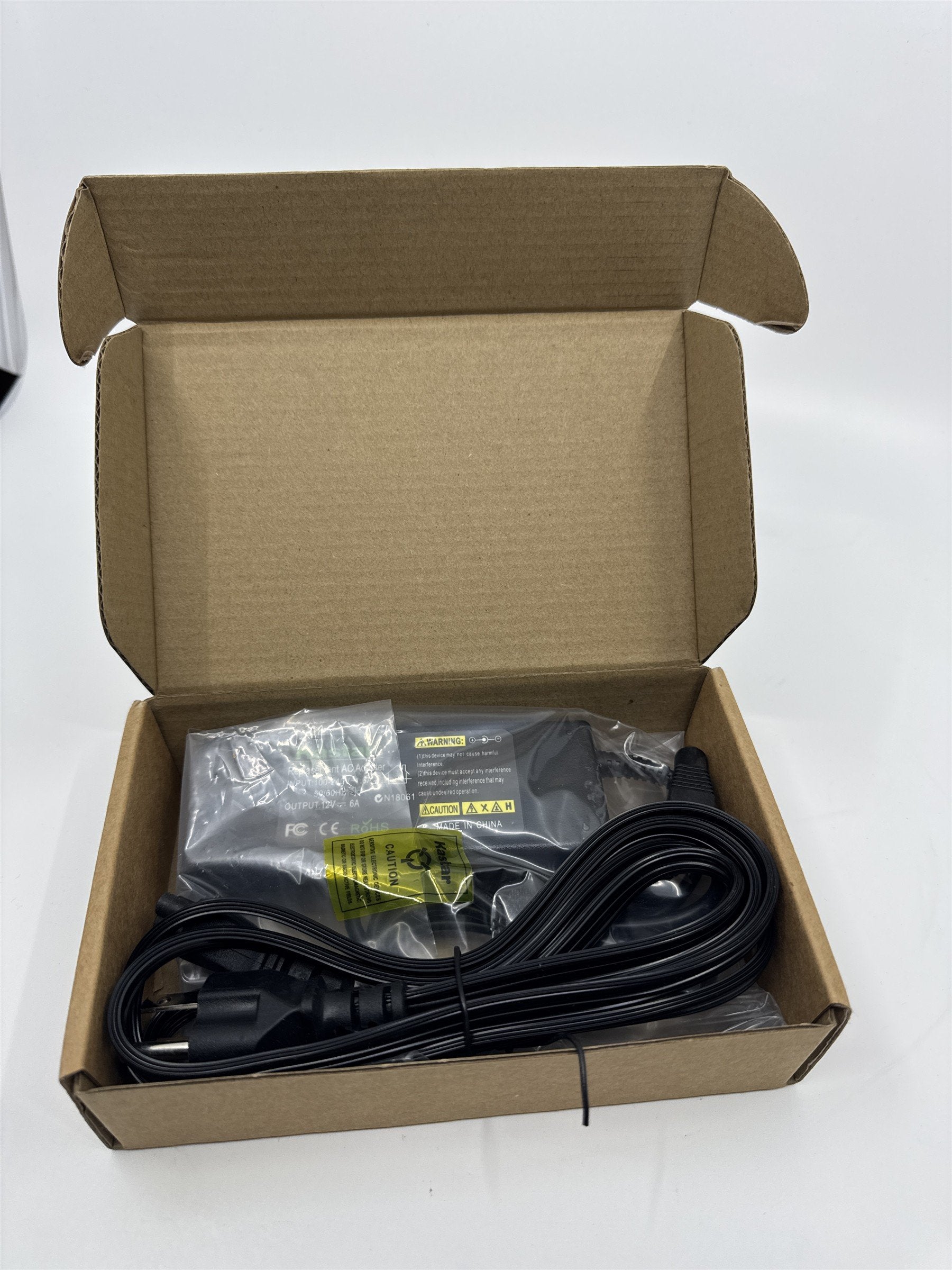 Kastar AC Adapter, Power Supply 12V 6A 72W, Tip Size 5.52.5mm for LCD Monitor