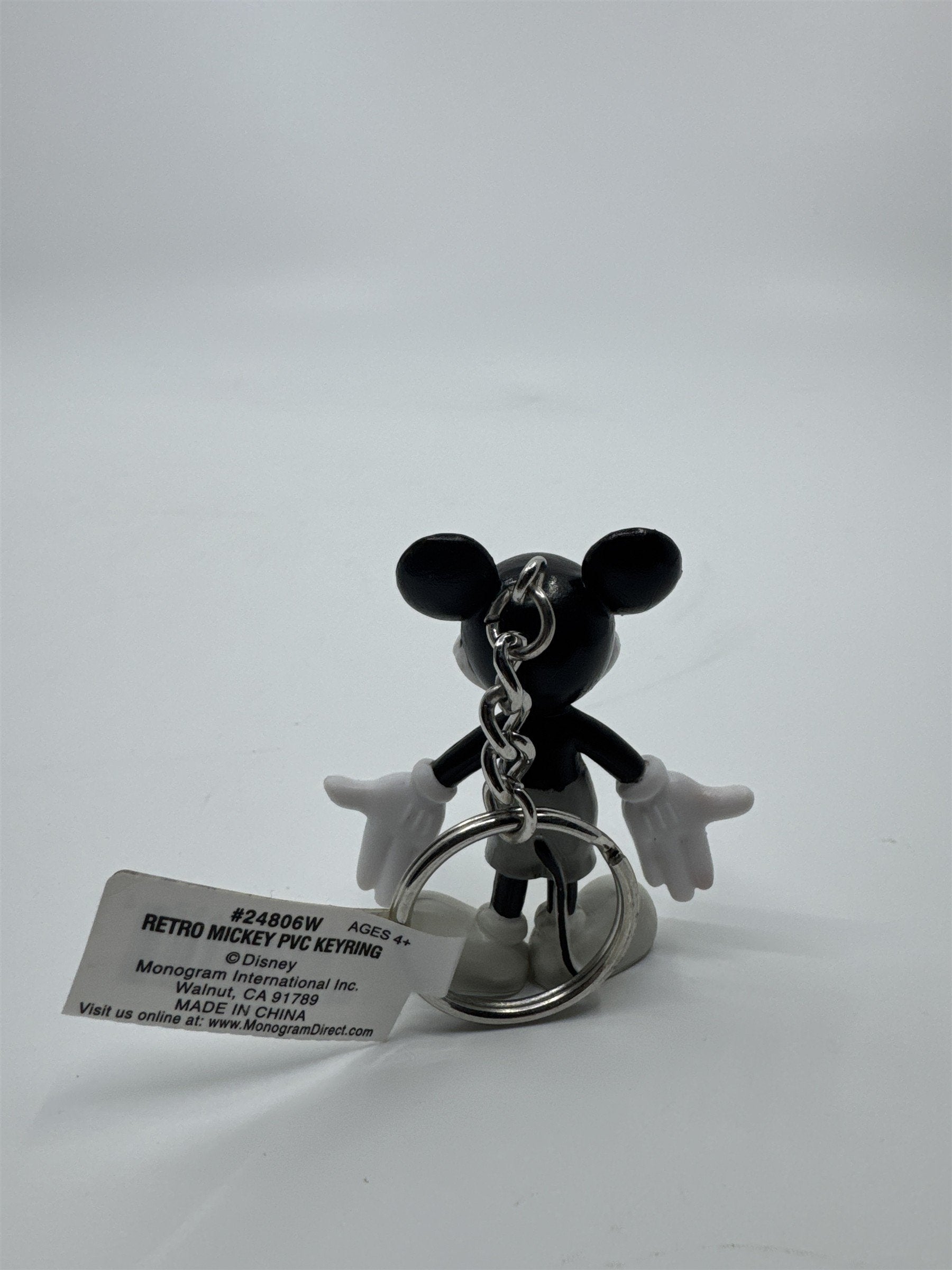 Walt Disney World Retro Mickey Mouse PVC Keyring Keychain