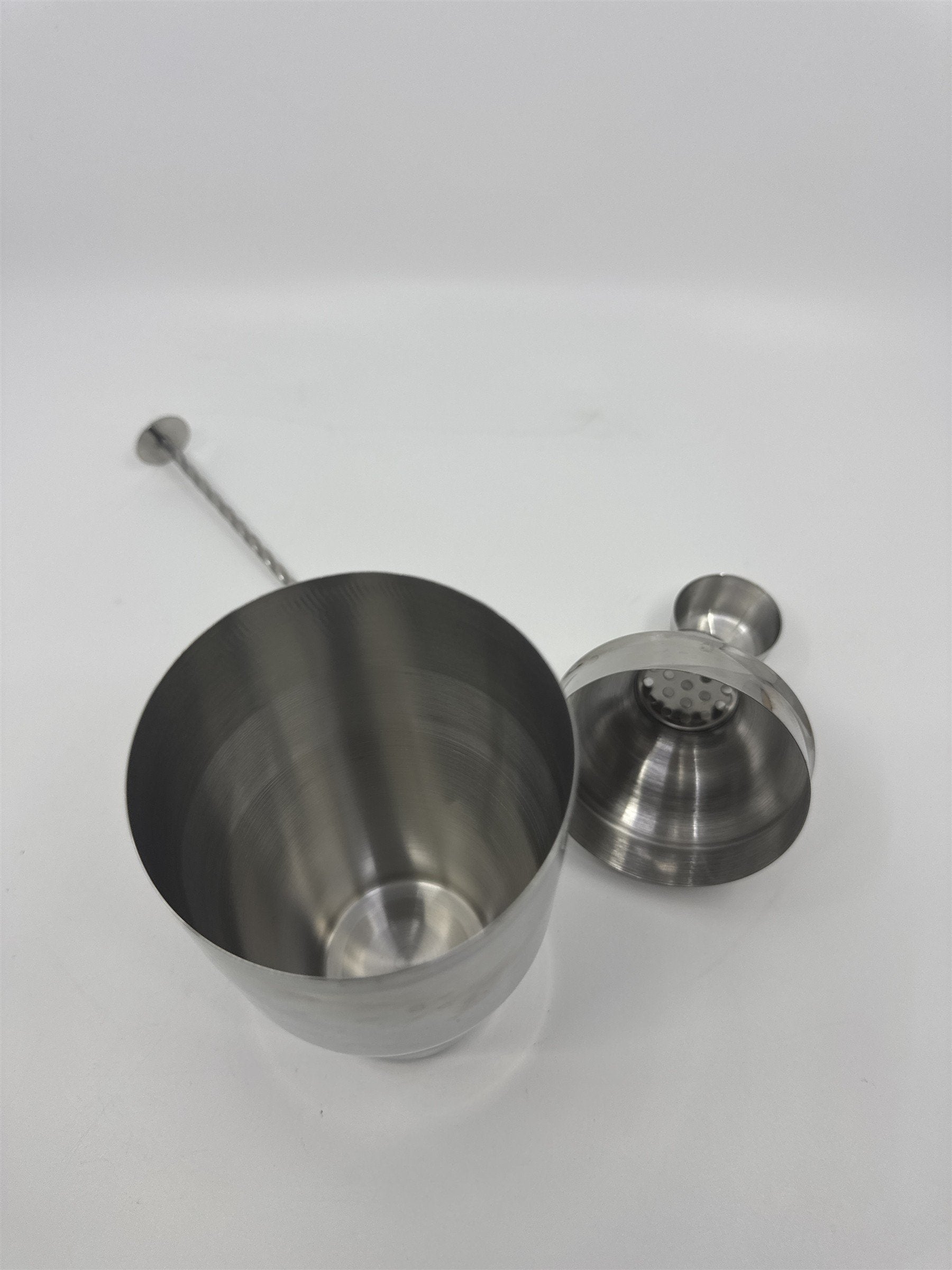 Cresimo Stainless Steel Cocktail Shaker Set w/ Stirrer Spoon Bar Tool Gift