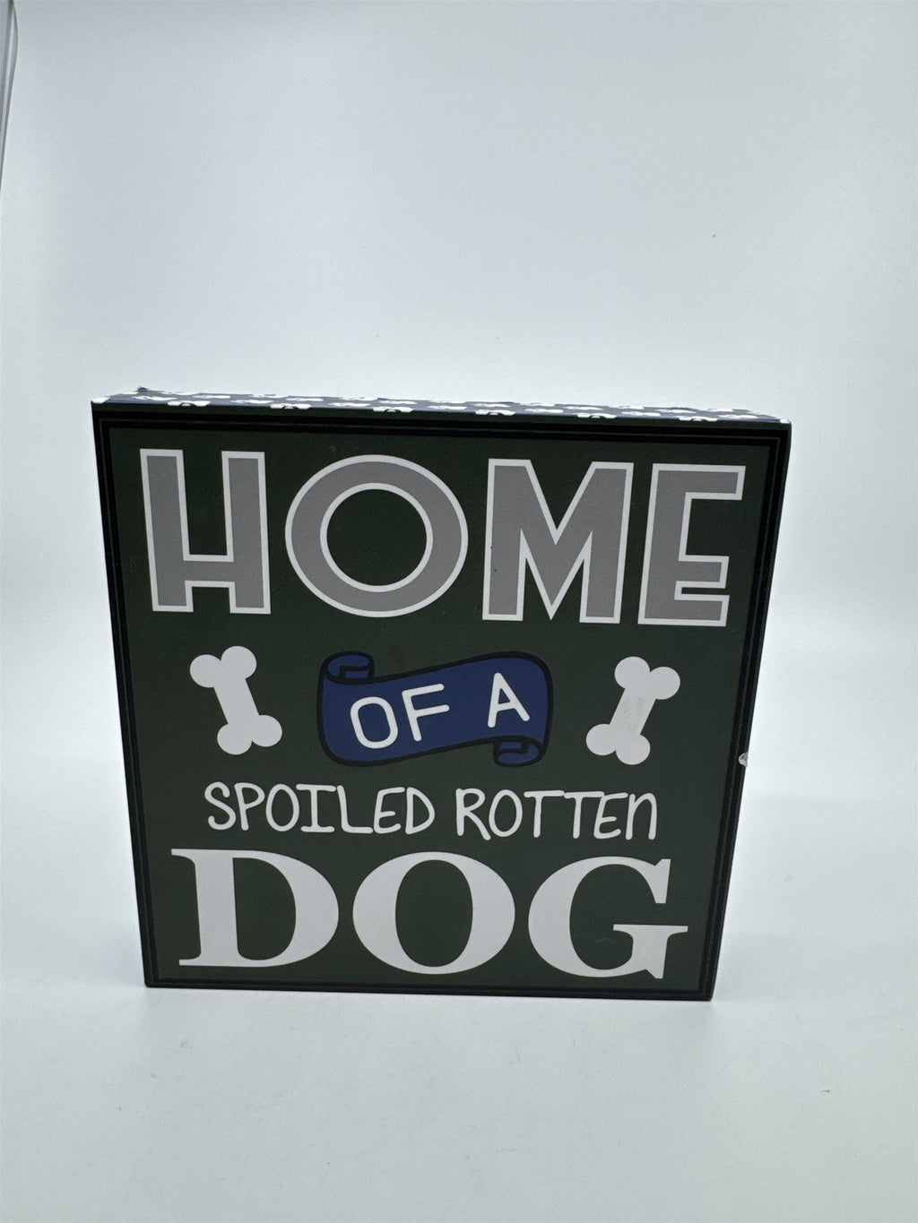 Home of a Spoiled Rotton Dog Quote Box Wooden Sign Wall Art Belle Maison KZ1058