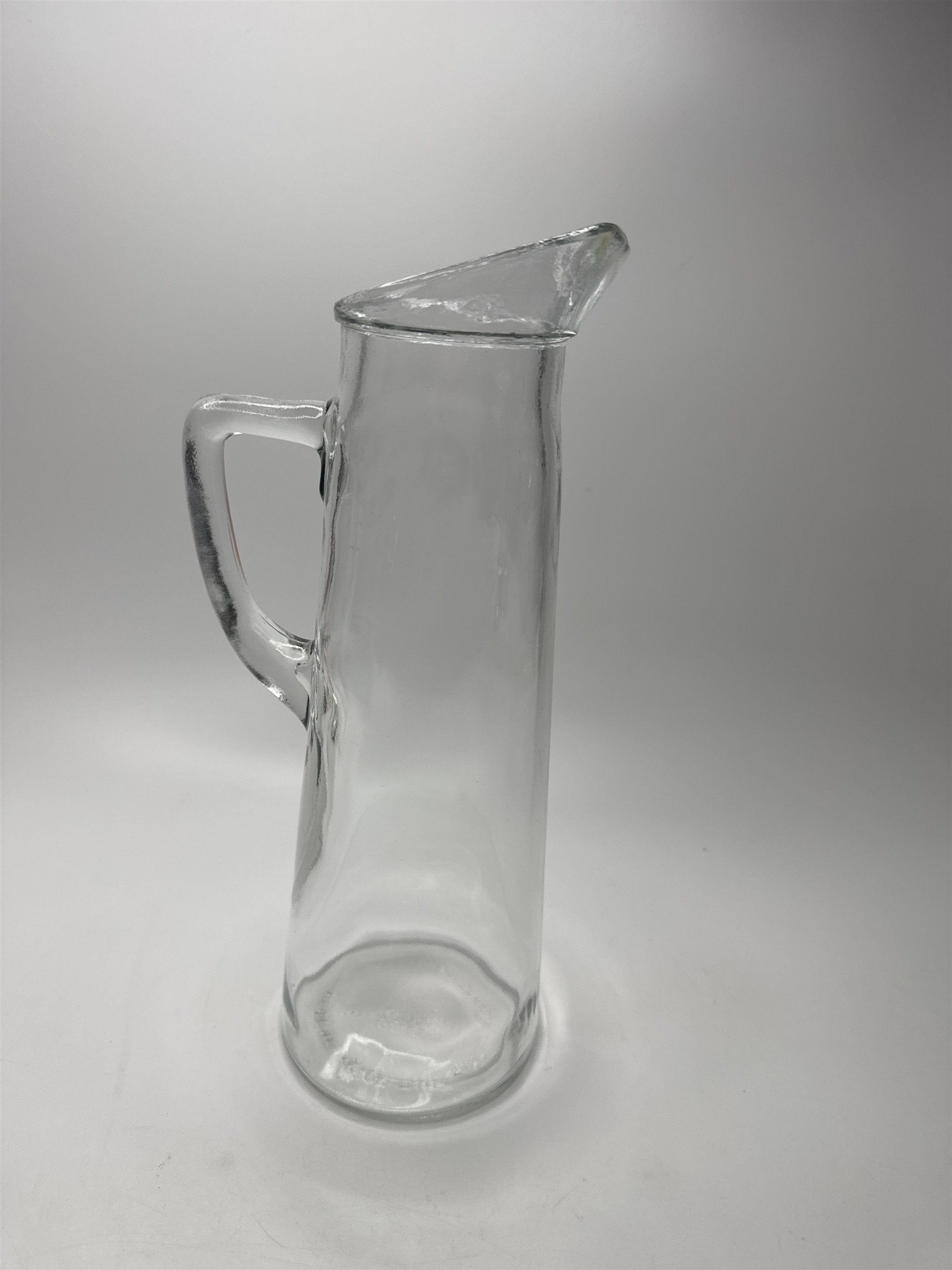 Prohibition Glass Pitcher Federal Law Forbids Notice Bottom Empty Alcohol Bottle