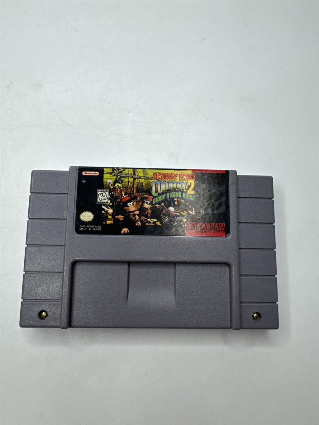 Donkey Kong Country 2 Diddy's Kong Quest SNES Game Cartridge Classic