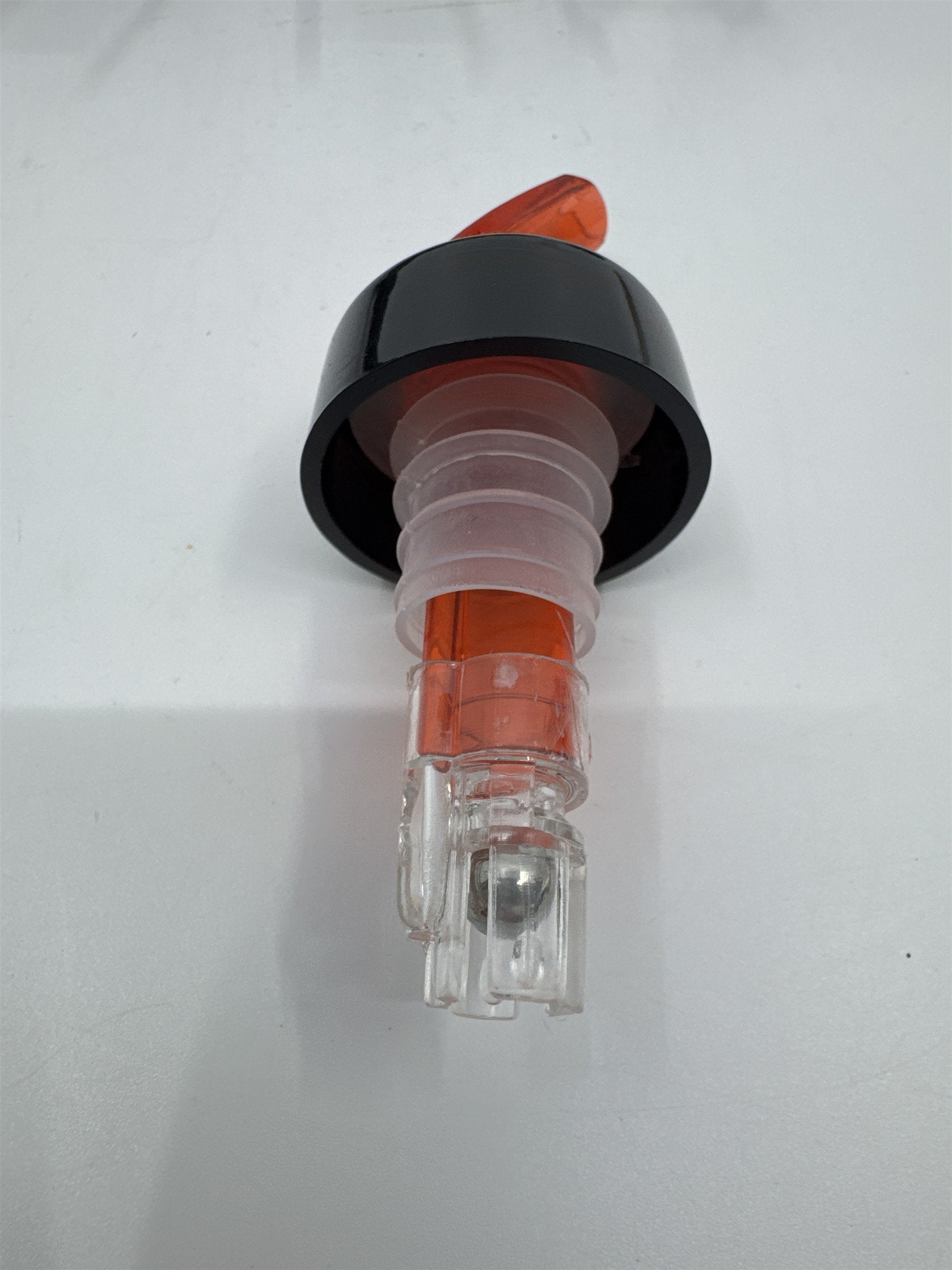 Set of 8 Liquor Pour Spouts/Adapters Stainless Steel with Silicone Grip
