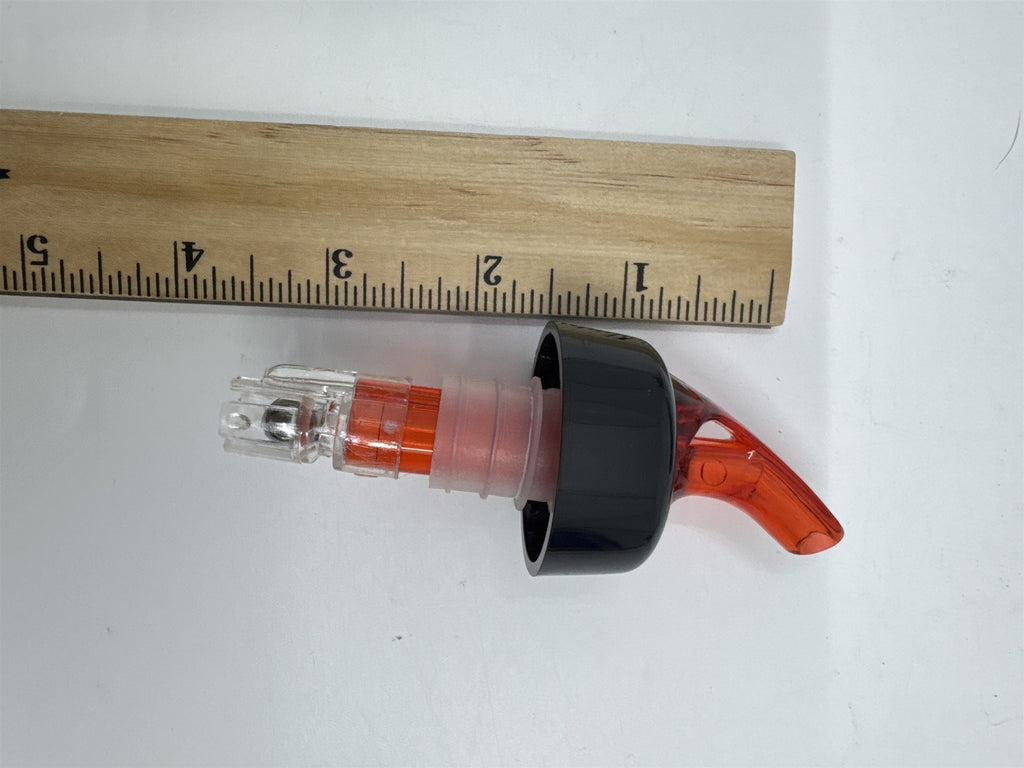 Set of 8 Liquor Pour Spouts/Adapters Stainless Steel with Silicone Grip