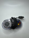 Clear See-Thru Super Nintendo SNES Controller Gamepad Retro Vintage