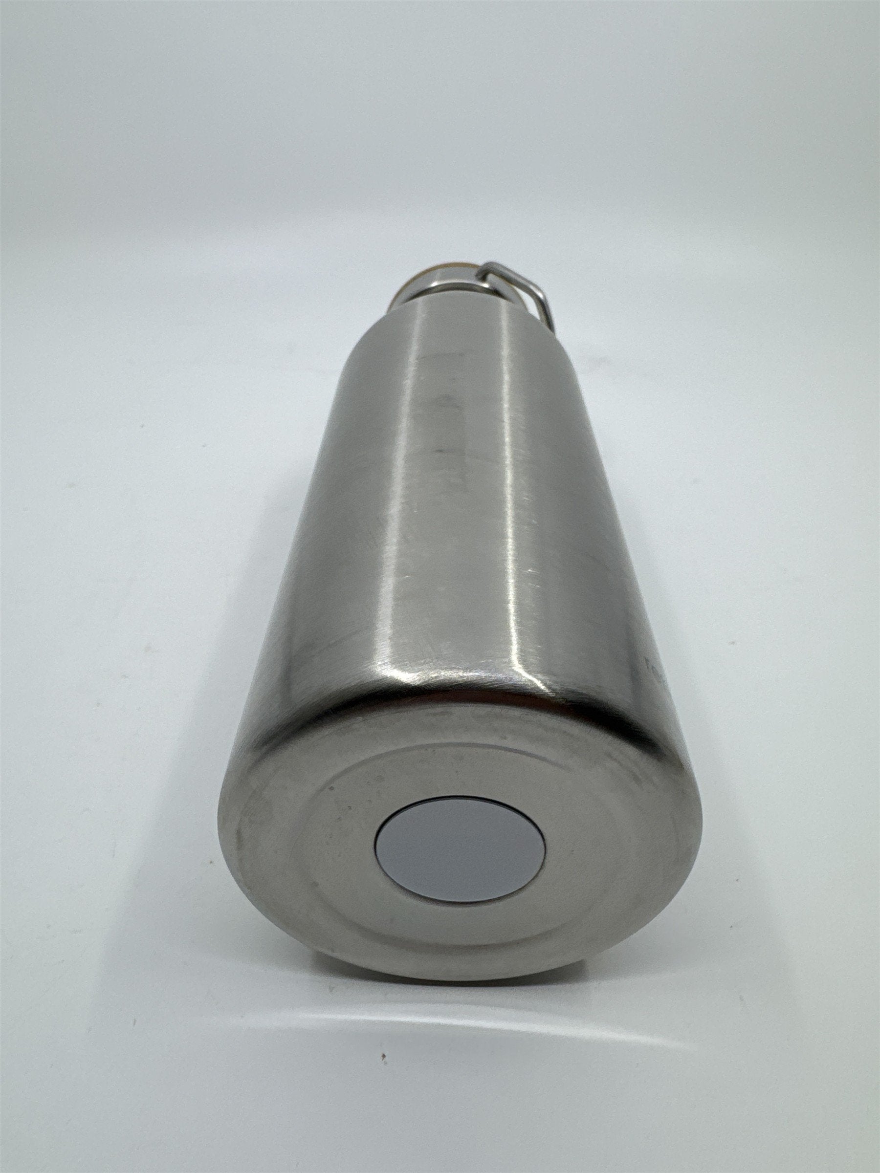 Stainless Steel Water Bottle with Logo Wood Lid and Metal Handle Refined.Com