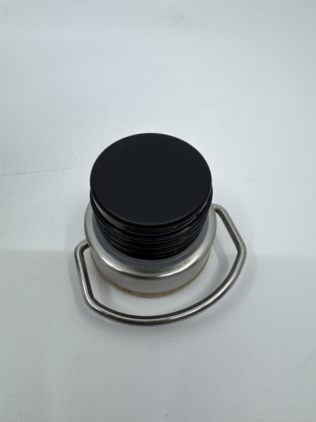 Stainless Steel Water Bottle with Logo Wood Lid and Metal Handle Refined.Com