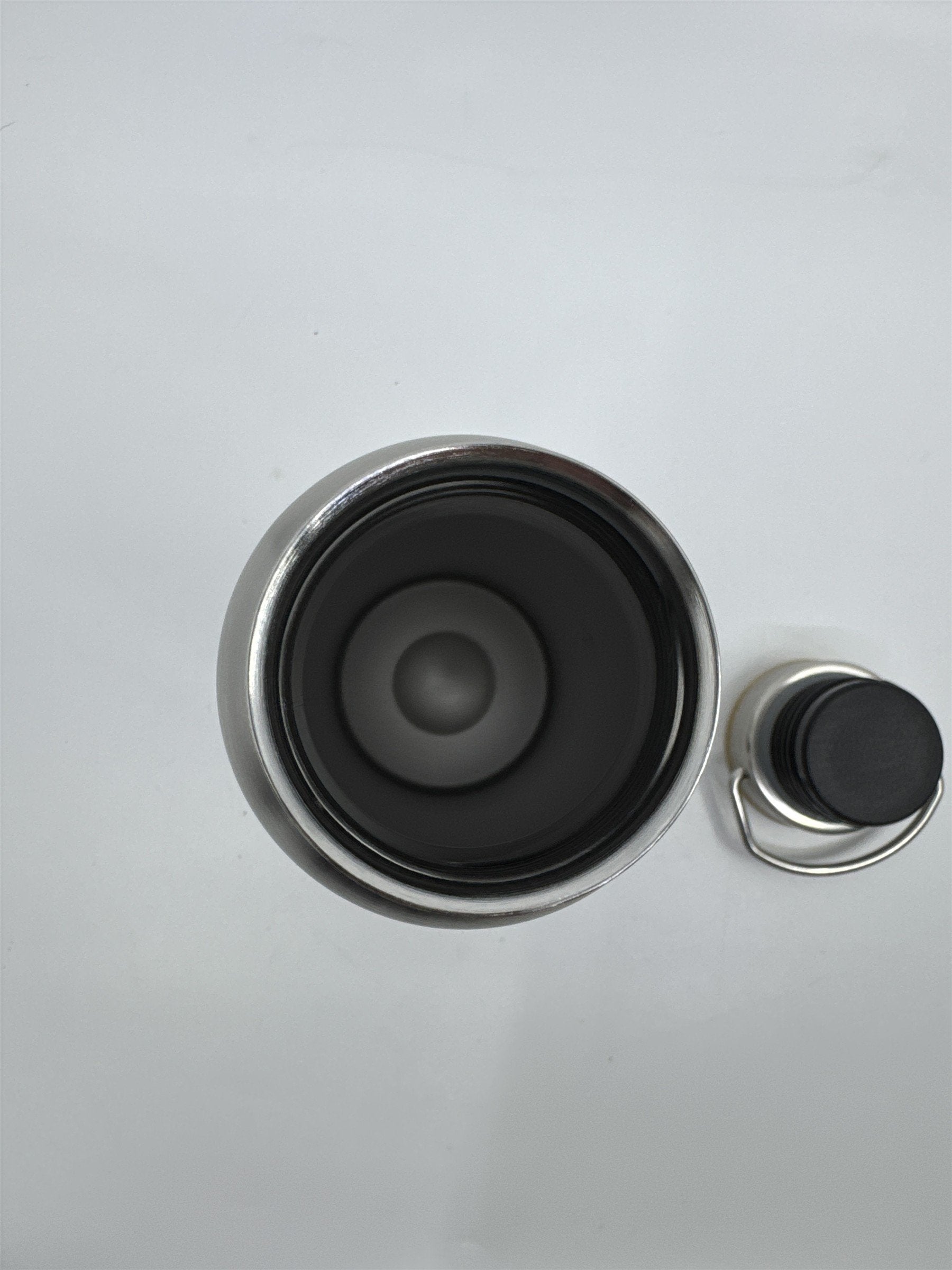Stainless Steel Water Bottle with Logo Wood Lid and Metal Handle Refined.Com