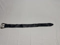 VINTAGE Studded Black Belt Womens Swirl Pattern Leather Retro Punk Boho