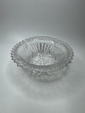 Vtg EAPG US Clear Cut Glass Comet in The Stars Zig Zag Pattern Heavy Bowl