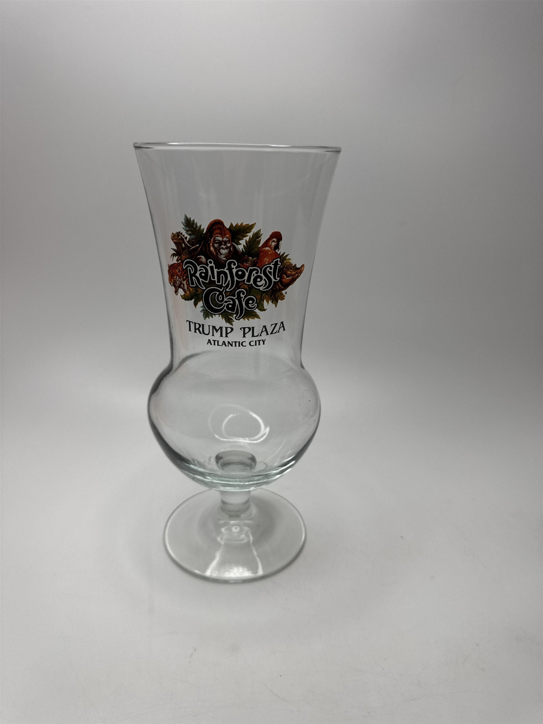 Rainforest Cafe Trump Plaza Atlantic City Souvenir Daiquiri Cocktail Glass