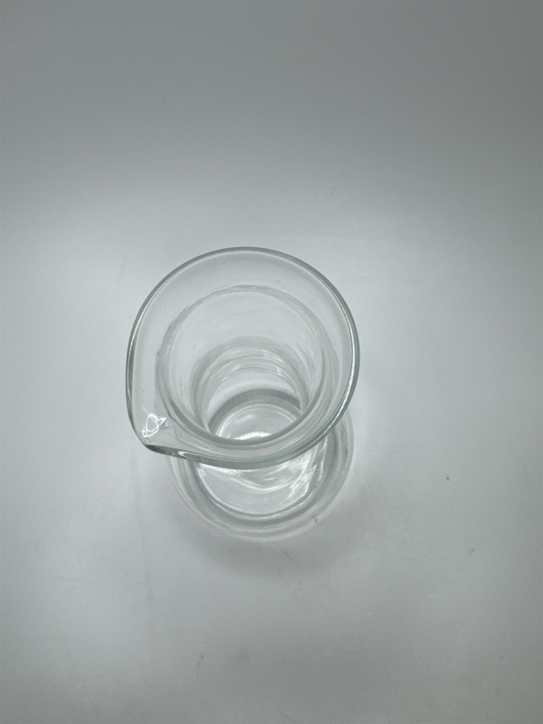 Vintage Clear Glass Decanter /w Floral Etch Pattern 6" Tall