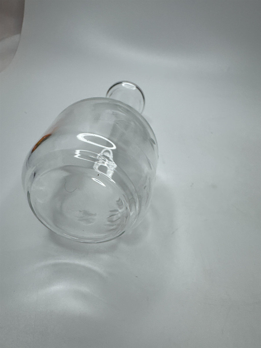 Vintage Clear Glass Decanter /w Floral Etch Pattern 6" Tall