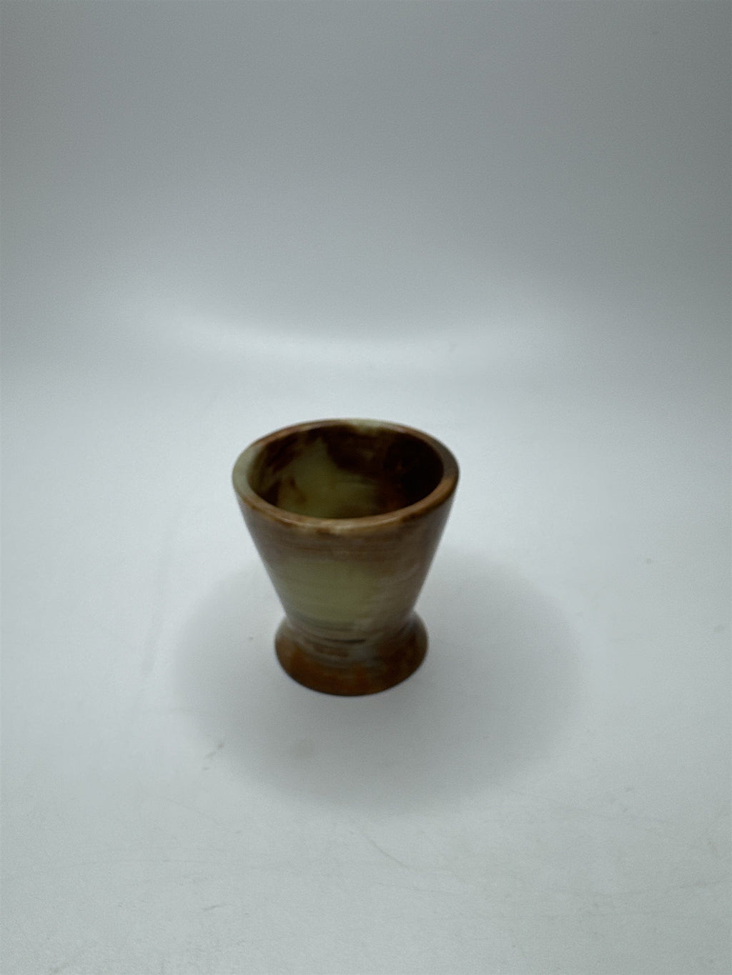 Small Stone Marble Shot Glass - Natural Hand Carved Unique Barware Collectible