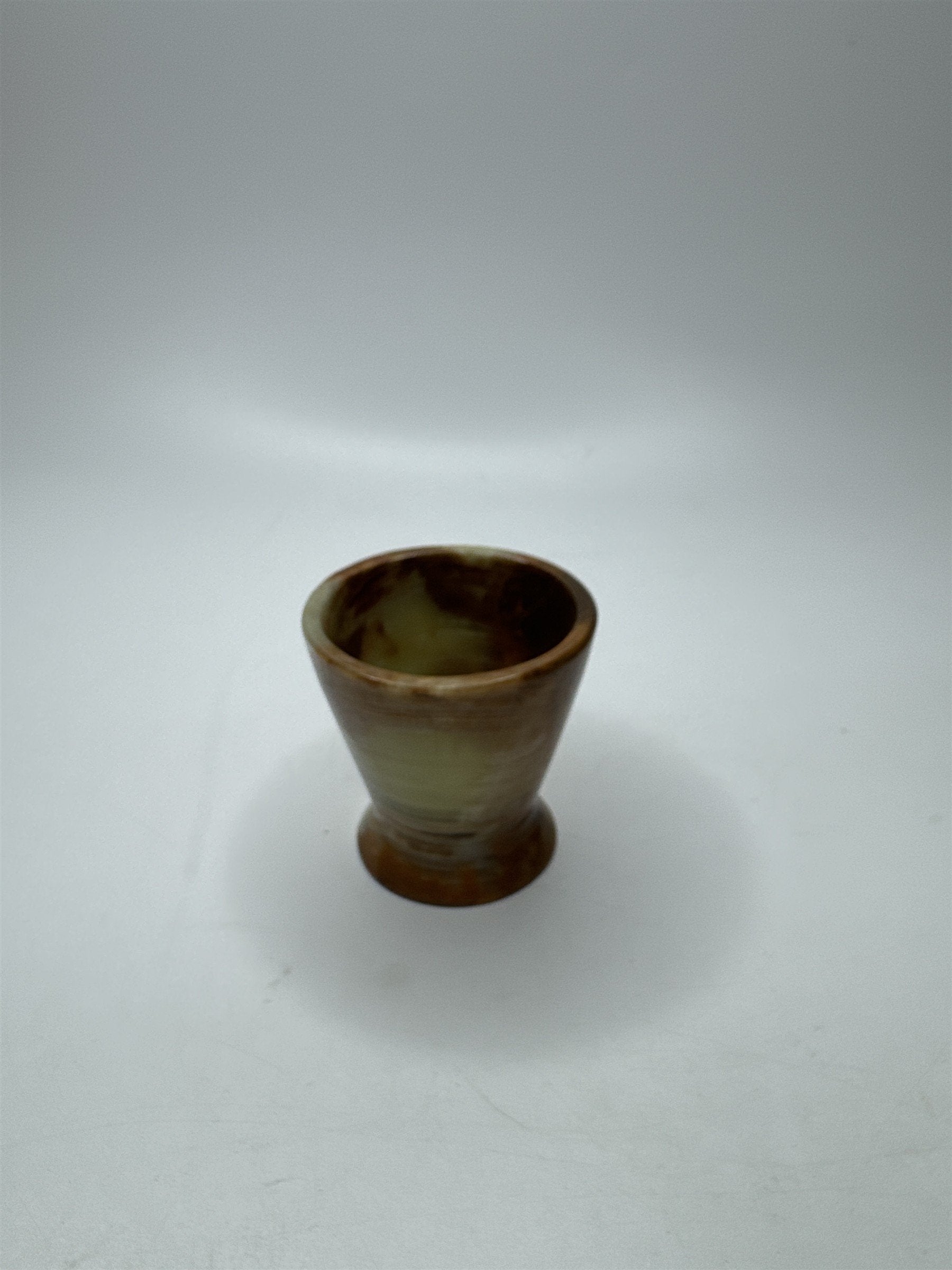 Small Stone Marble Shot Glass - Natural Hand Carved Unique Barware Collectible