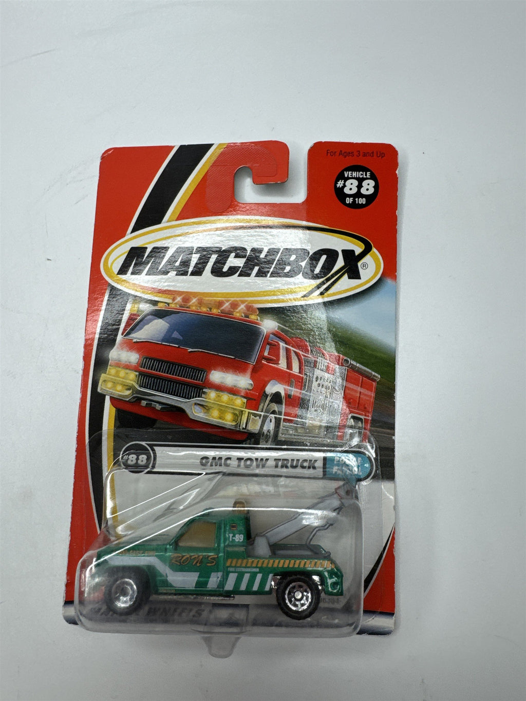 Matchbox #88/100 GMC Tow Truck Police Patrol Ron's Mattel Wheels
