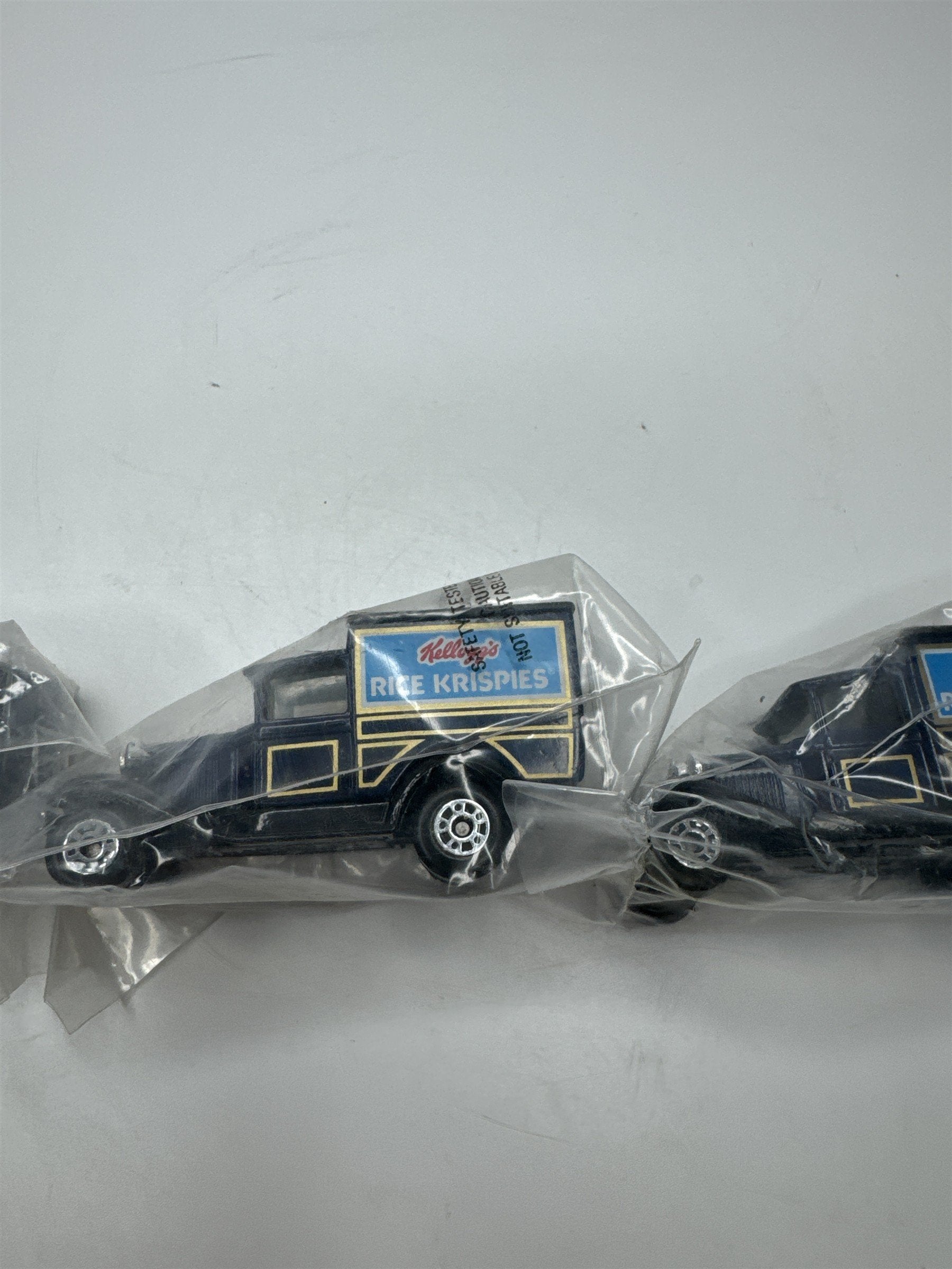 3x Vintage 1979 Matchbox Model A Ford International Kellogg's Rice Krispies Toy