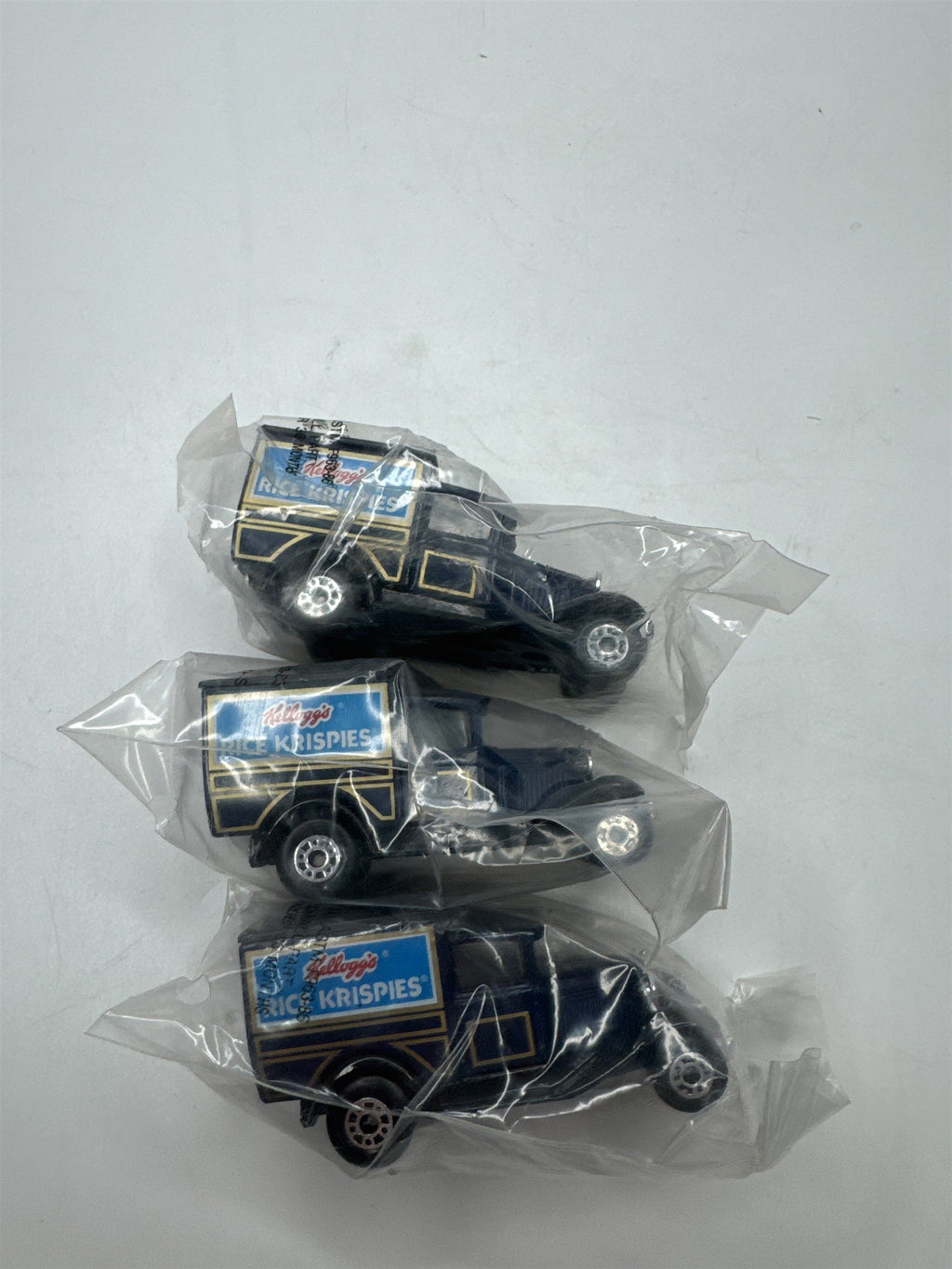 3x Vintage 1979 Matchbox Model A Ford International Kellogg's Rice Krispies Toy