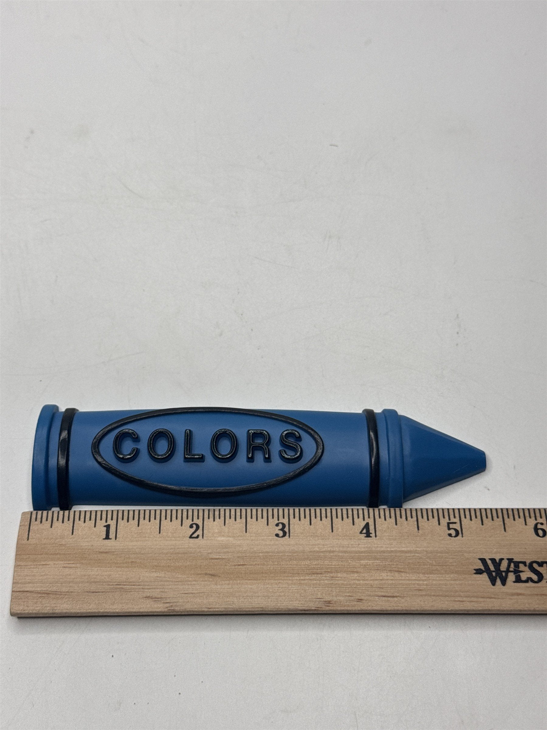 Vintage Home Interiors Blue Color Crayon Wall Art Home Decor Homco Retro