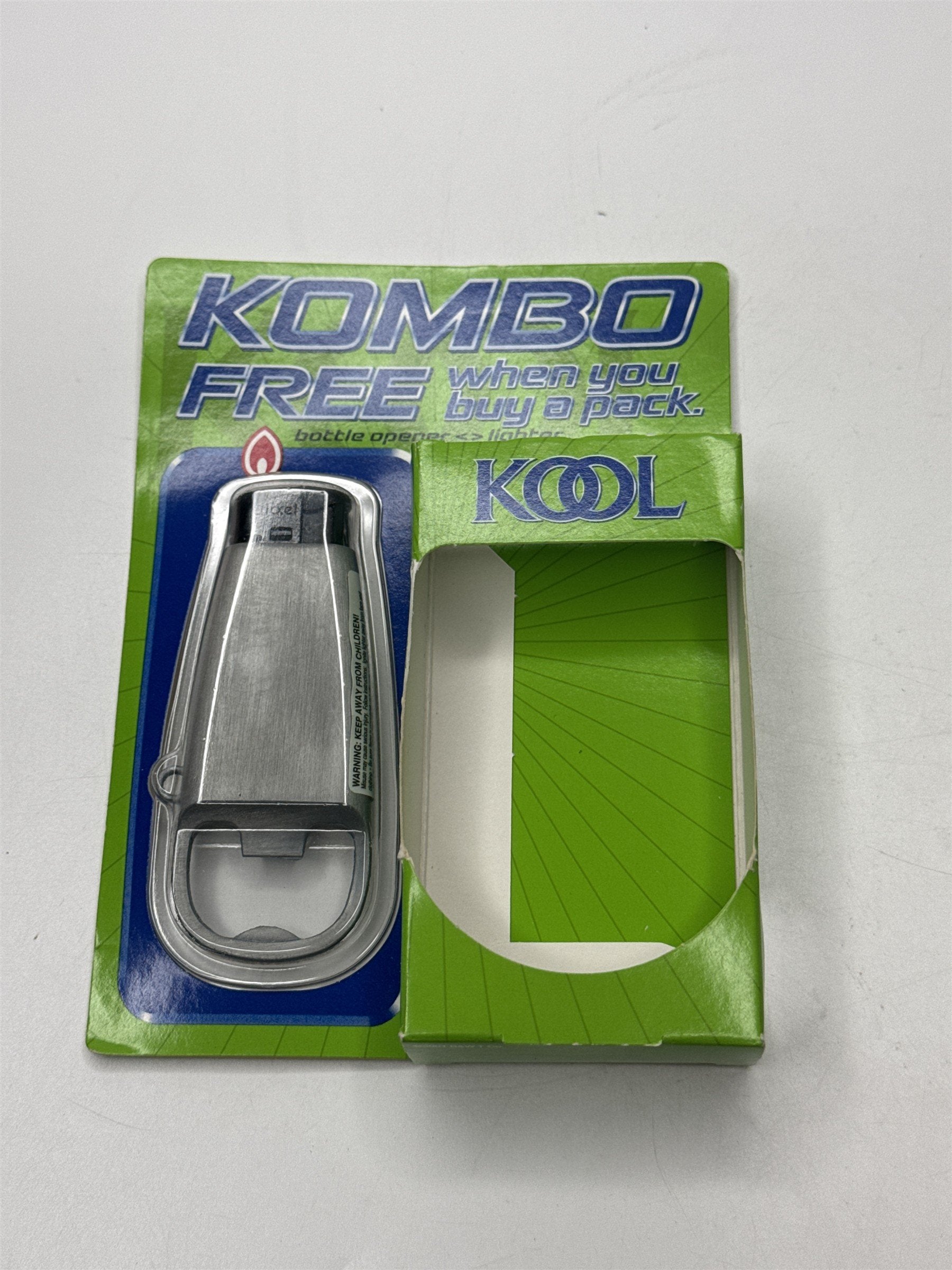 Kool Tobacciana Kombo Free Bottle Opener Lighter Promo Gift Advertisement