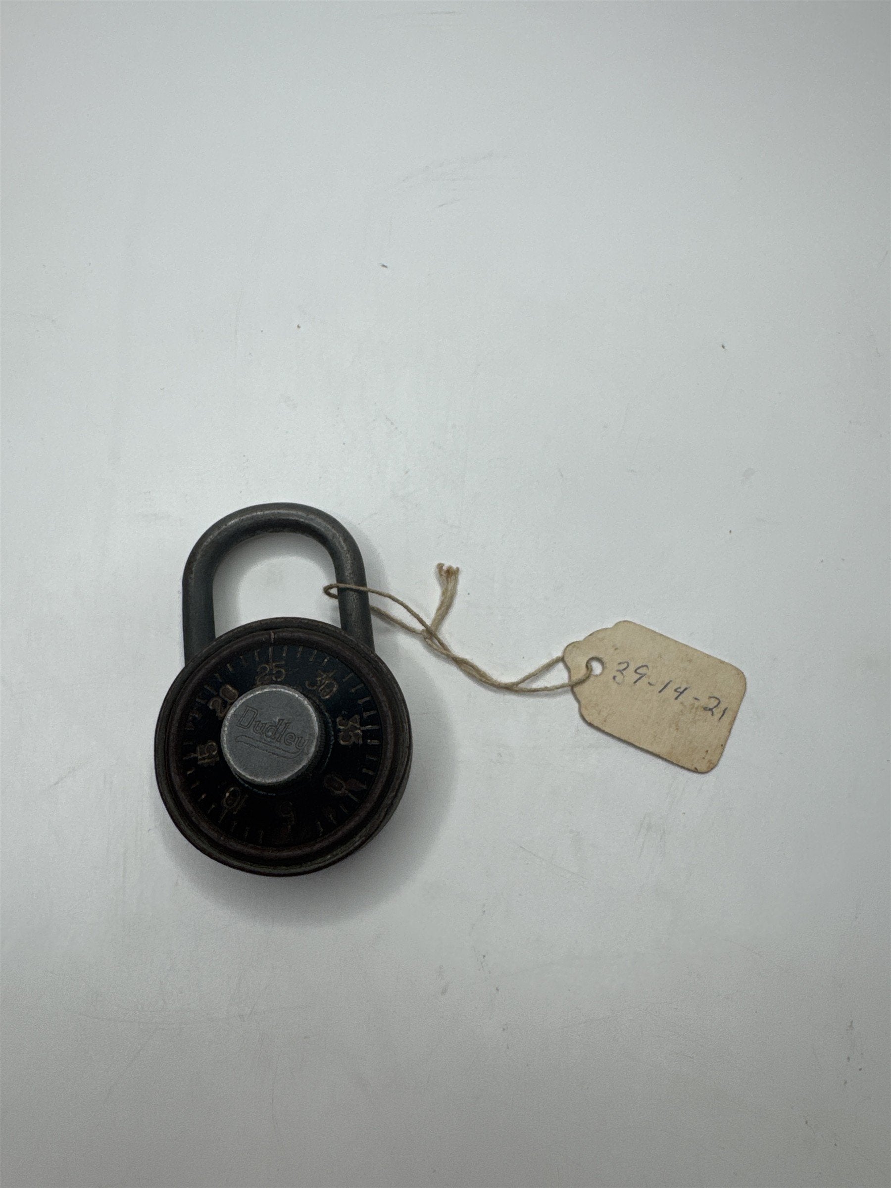 Vintage Dudley Lock Corp Chicago Black Dial Combination Lock (May Not Work)