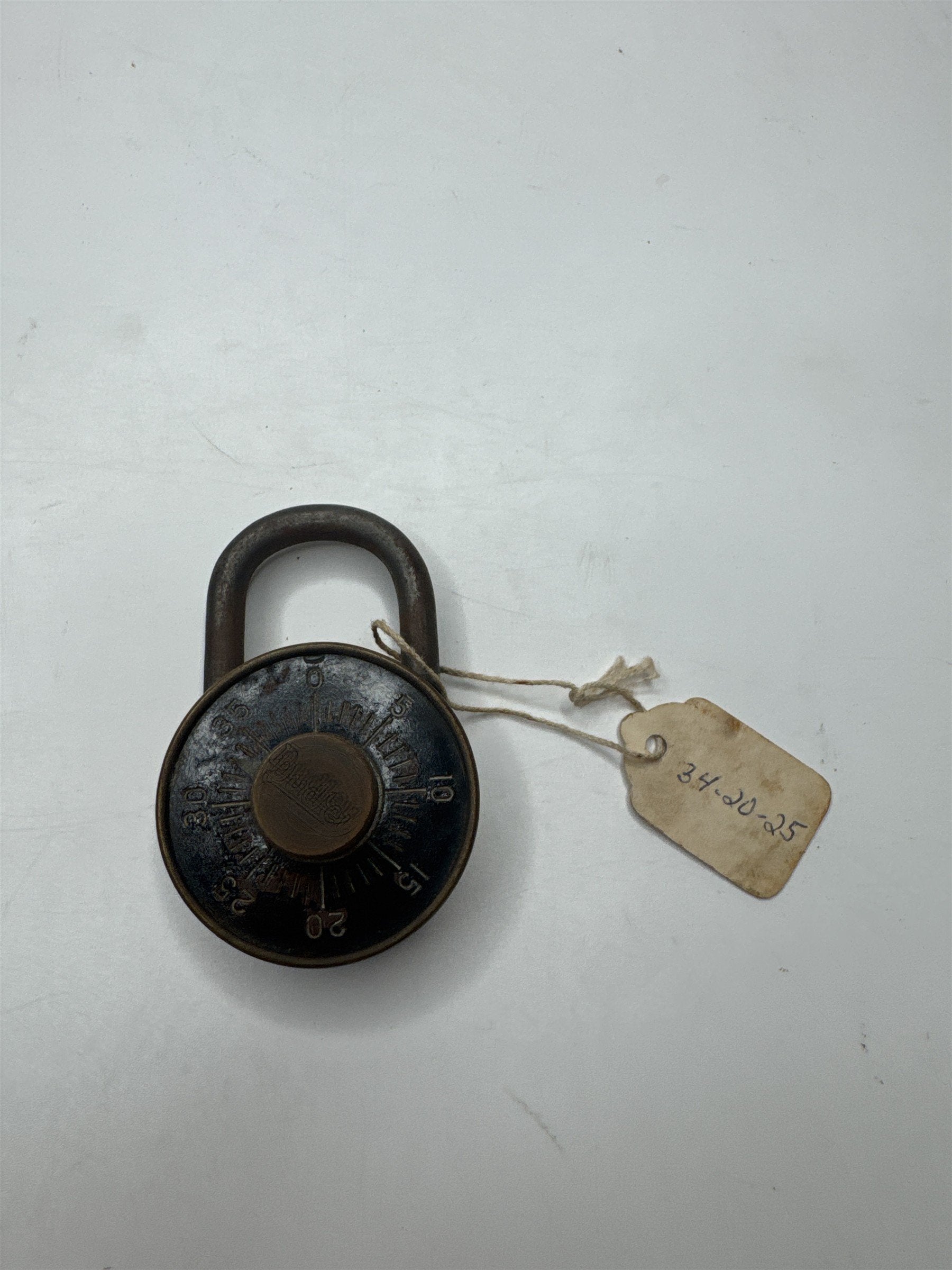 Vintage Dudley Lock Corp Chicago Black Dial Combination Lock (May Not Work)