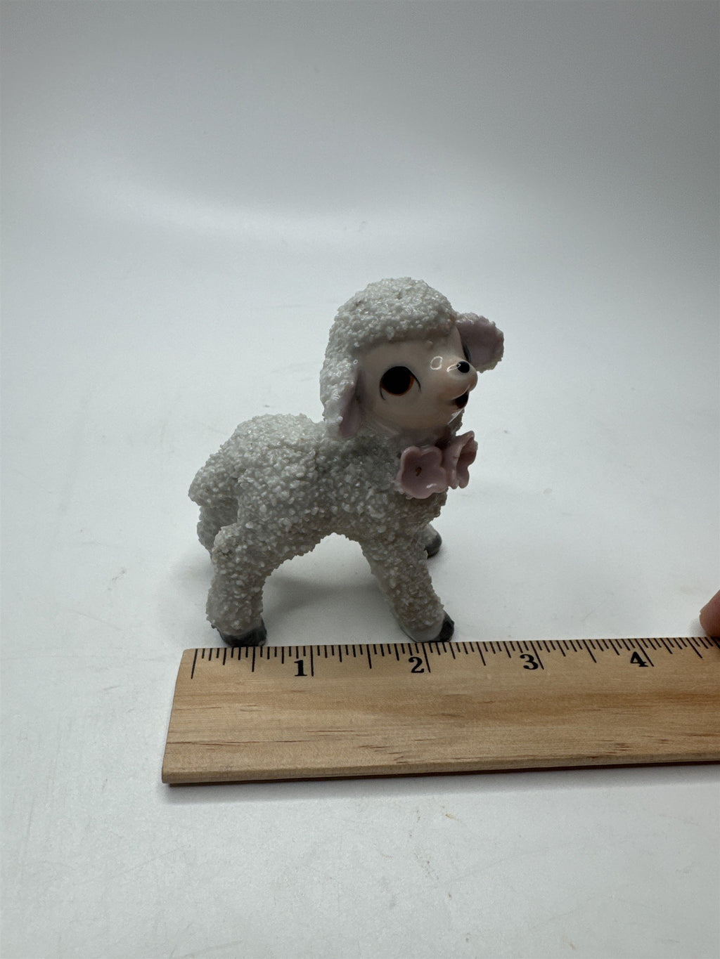 Anthromorphic Porcelain Floral Lamb Sugar Textured Spaghetti Lamb