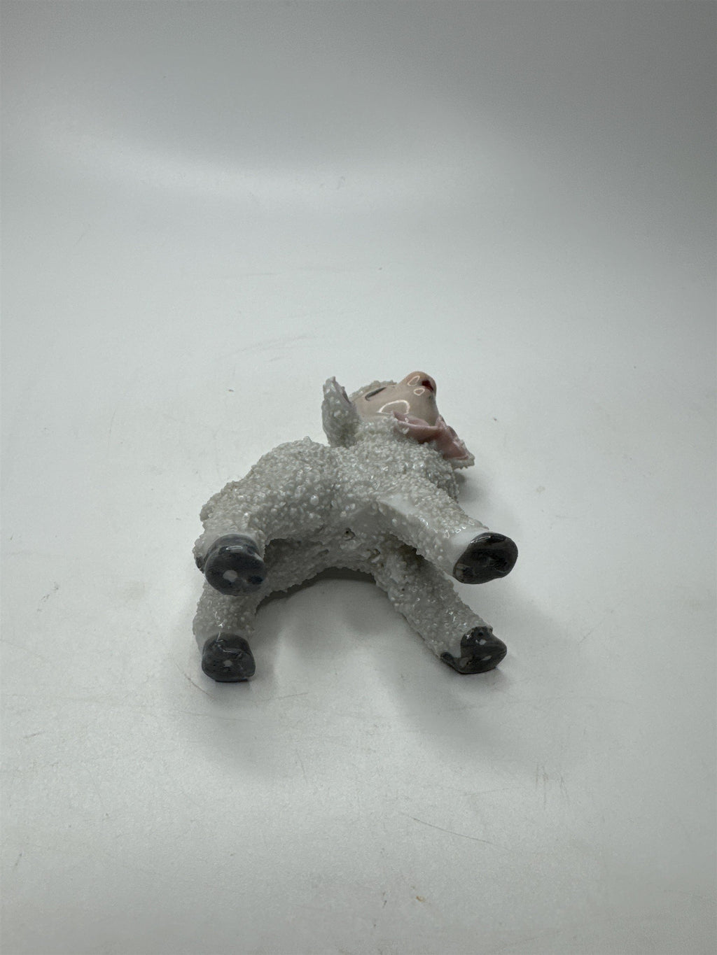 Anthromorphic Porcelain Floral Lamb Sugar Textured Spaghetti Lamb