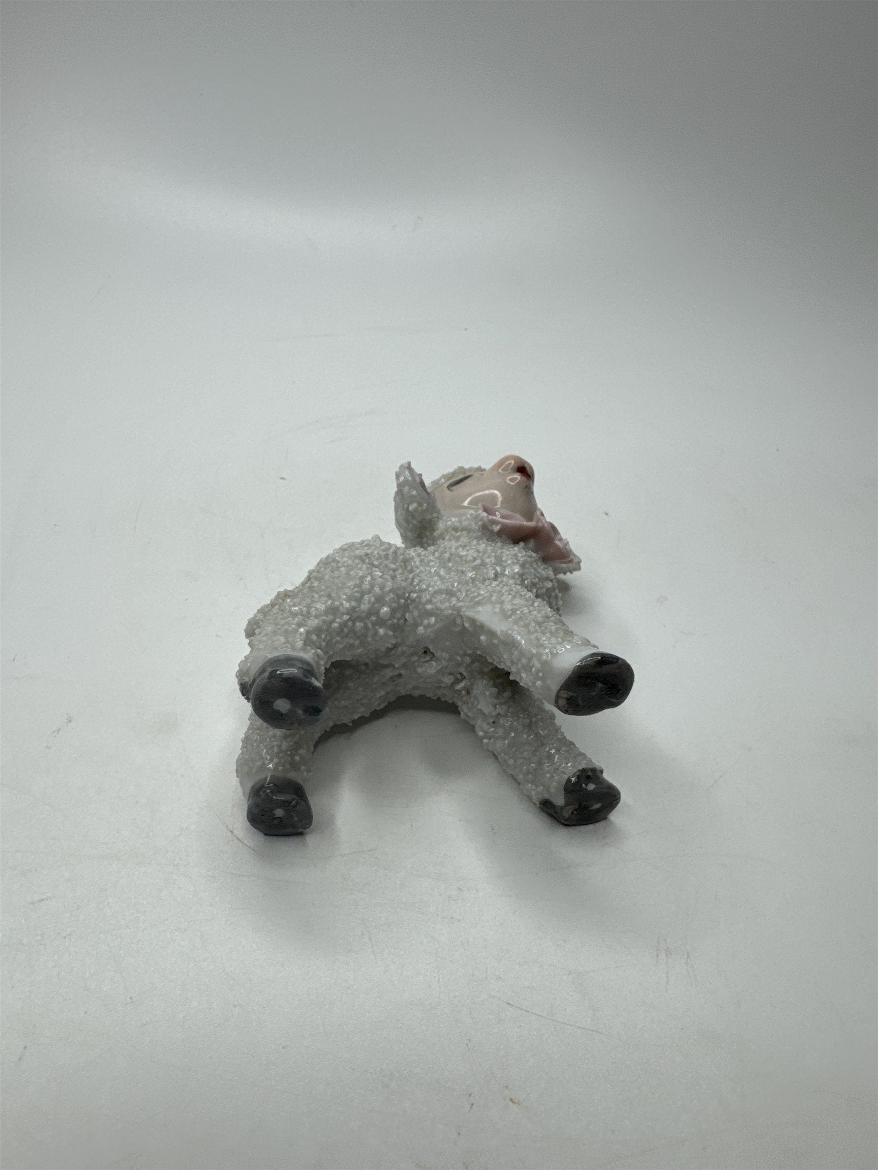 Anthromorphic Porcelain Floral Lamb Sugar Textured Spaghetti Lamb
