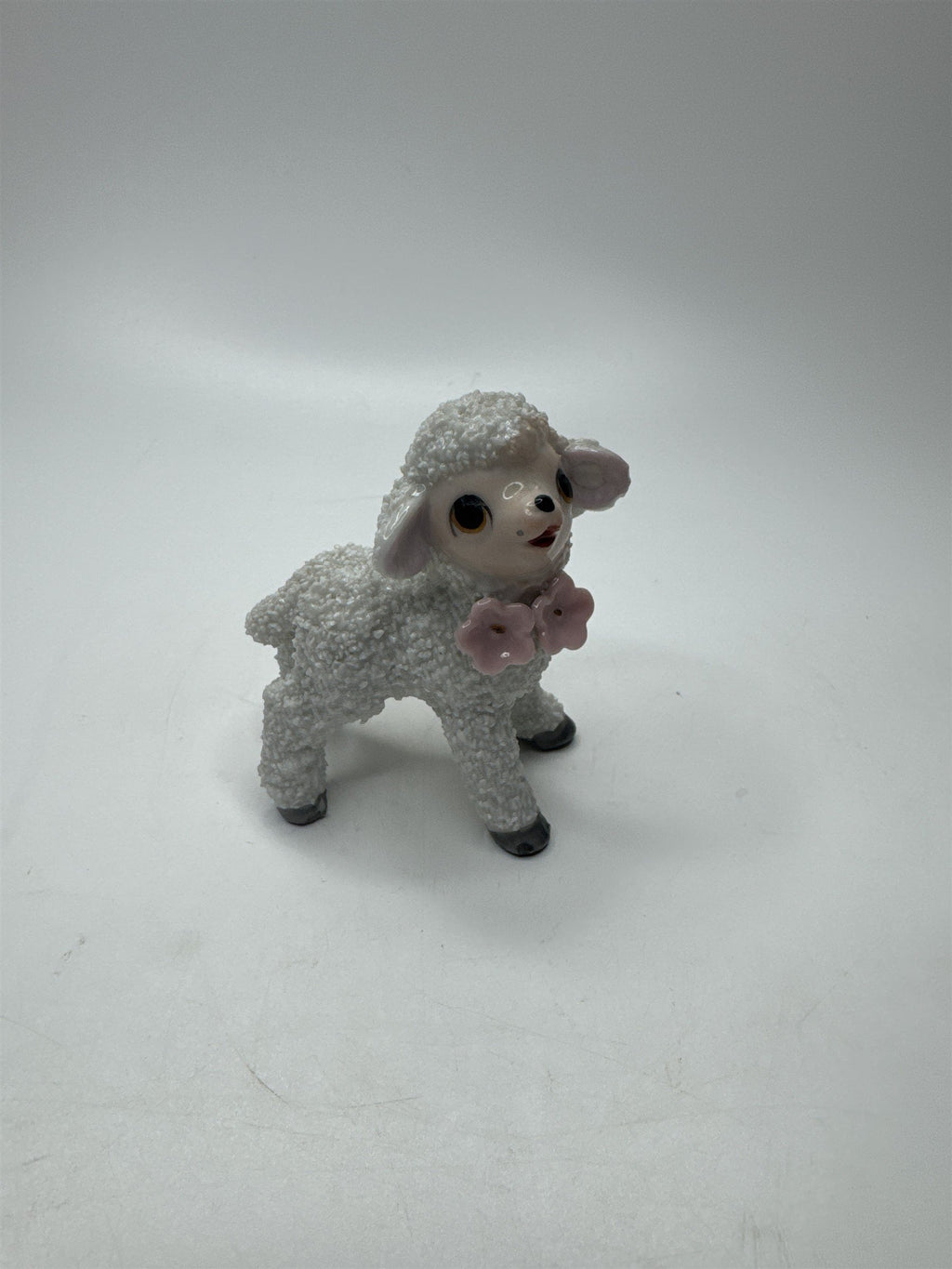 Anthromorphic Porcelain Floral Lamb Sugar Textured Spaghetti Lamb