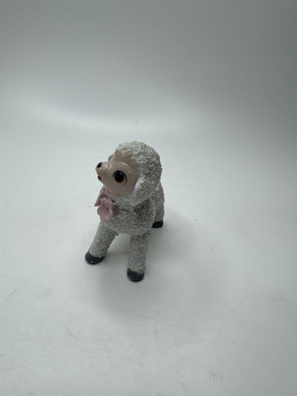Anthromorphic Porcelain Floral Lamb Sugar Textured Spaghetti Lamb
