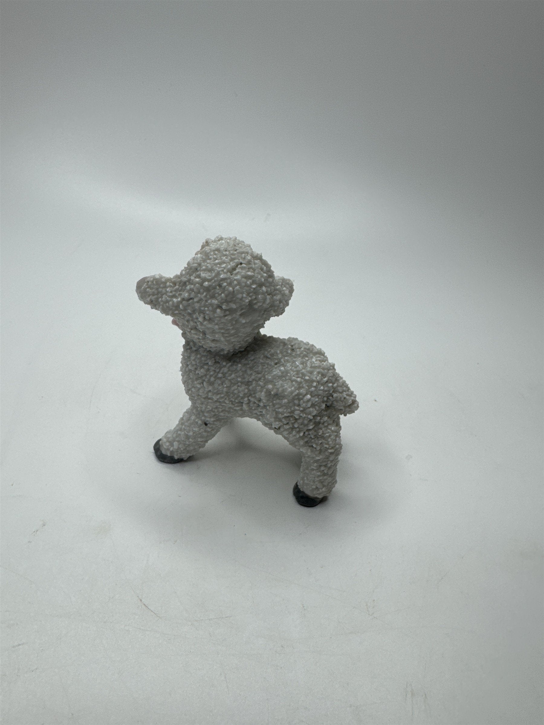 Anthromorphic Porcelain Floral Lamb Sugar Textured Spaghetti Lamb