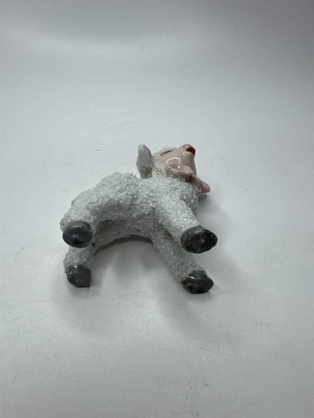 Anthromorphic Porcelain Floral Lamb Sugar Textured Spaghetti Lamb