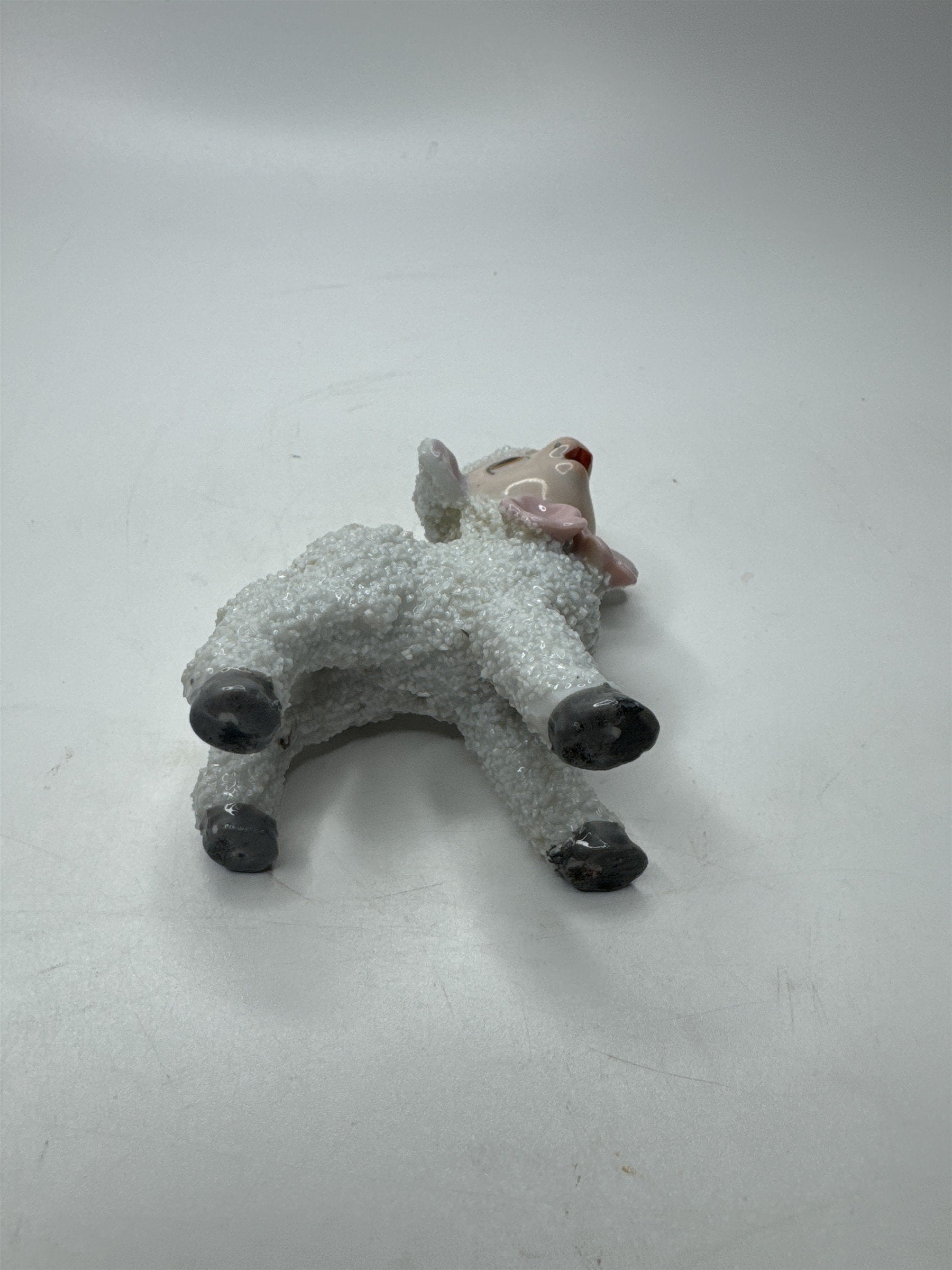 Anthromorphic Porcelain Floral Lamb Sugar Textured Spaghetti Lamb