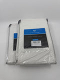 Set of Two Mysky Home White Elegant Window Treatment Curtains 51" x 63"