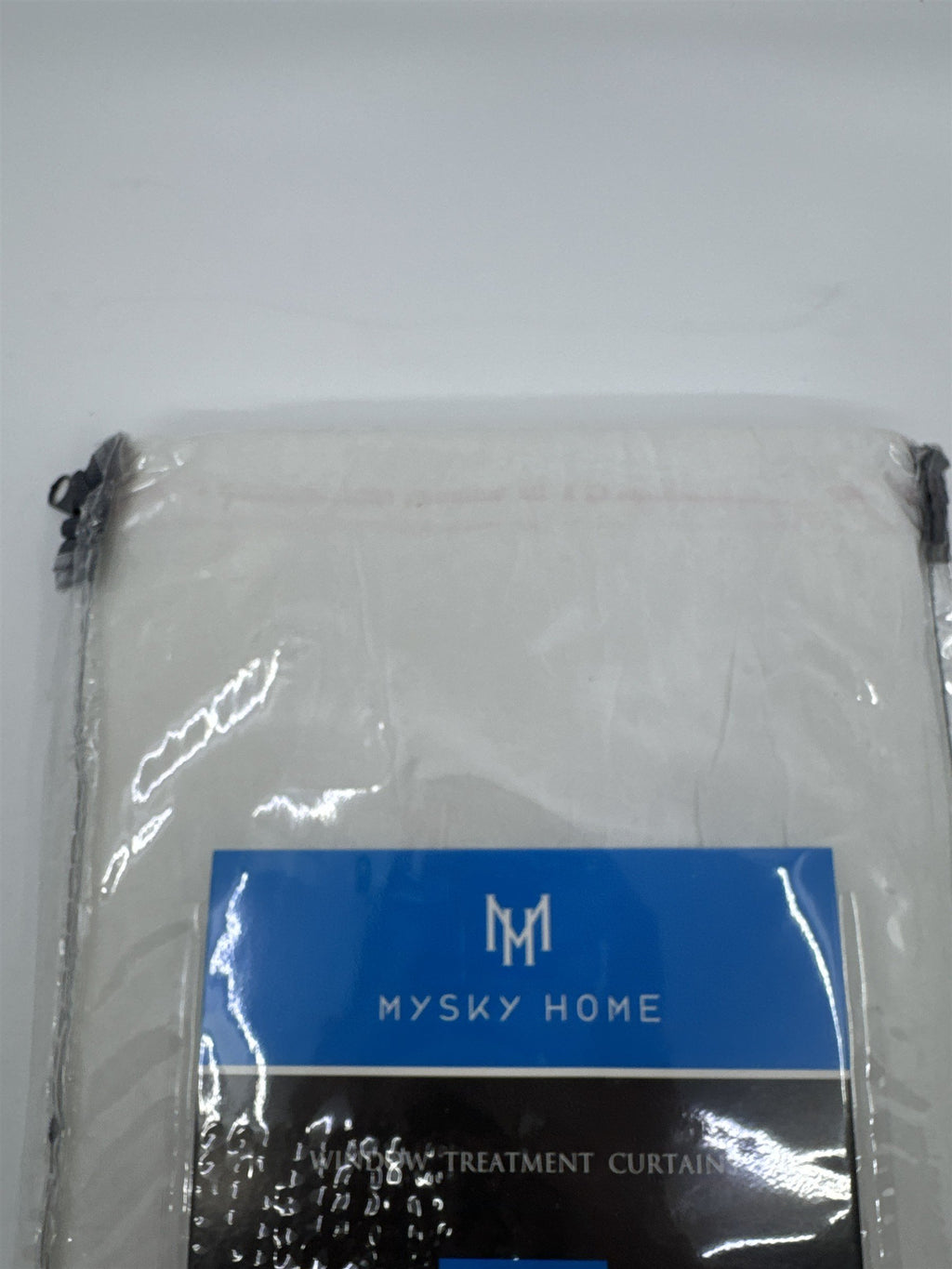 Set of Two Mysky Home White Elegant Window Treatment Curtains 51" x 63"