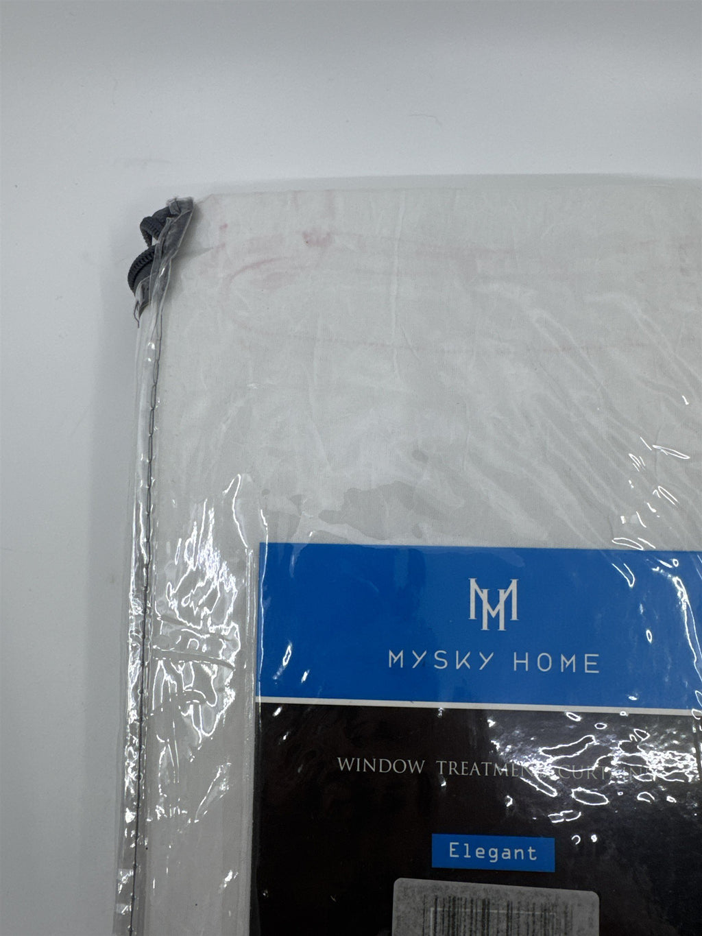 Set of Two Mysky Home White Elegant Window Treatment Curtains 51" x 63"
