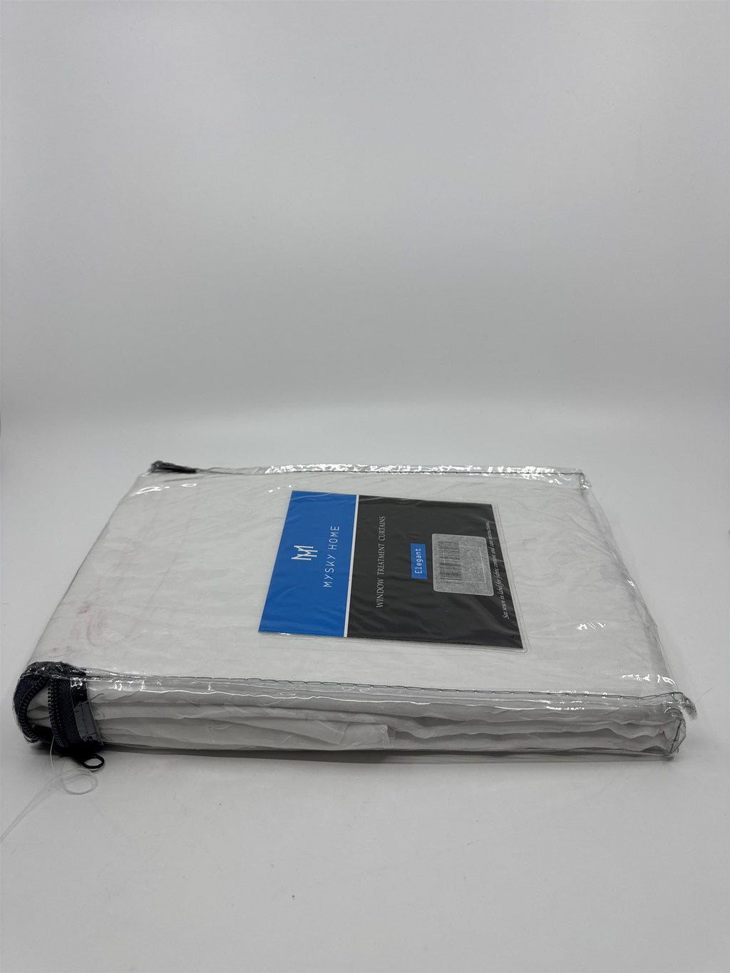 Set of Two Mysky Home White Elegant Window Treatment Curtains 51" x 63"