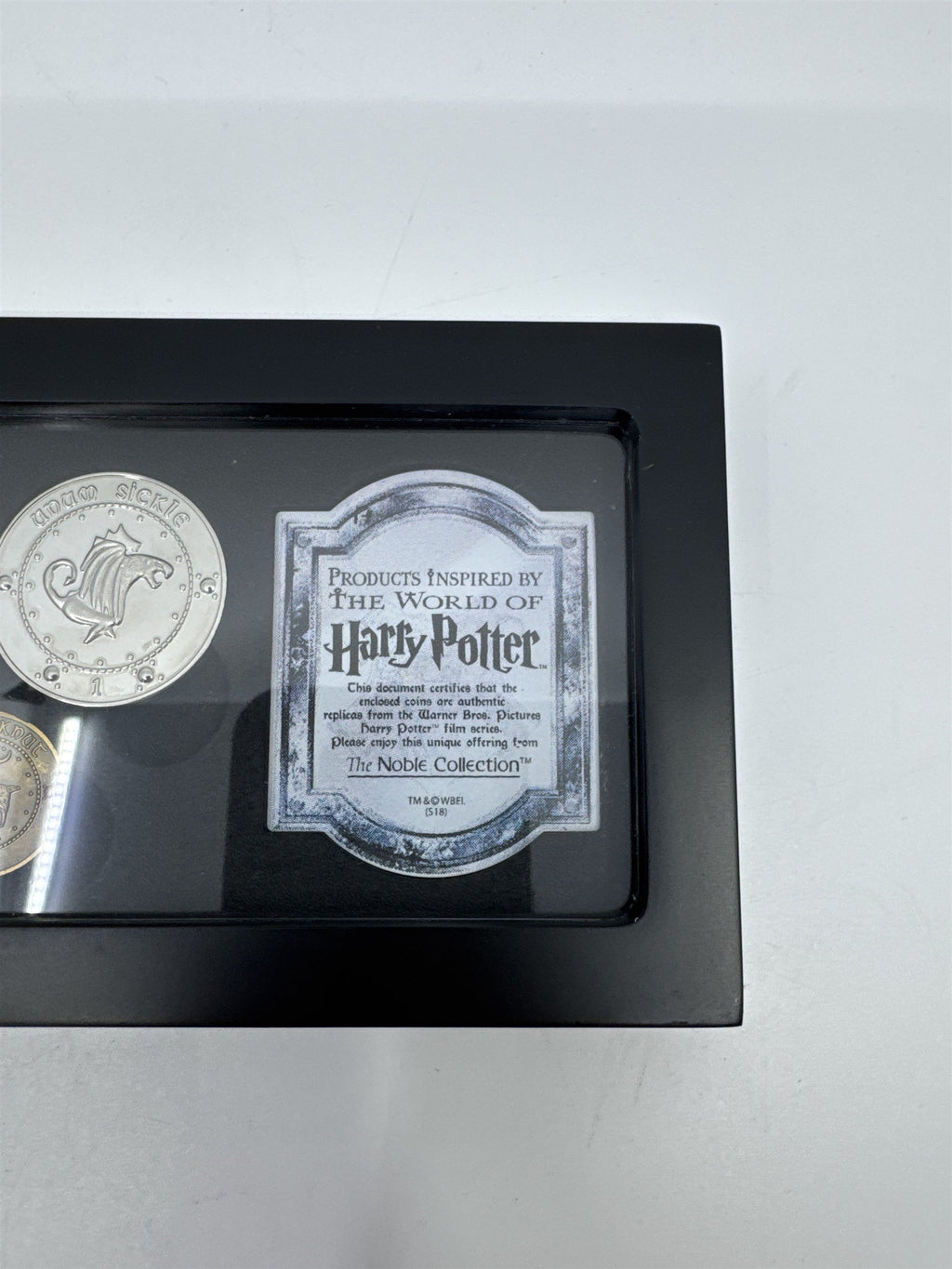 Harry Potter Gringotts Bank Coin Collection W/ Case Noble Collection