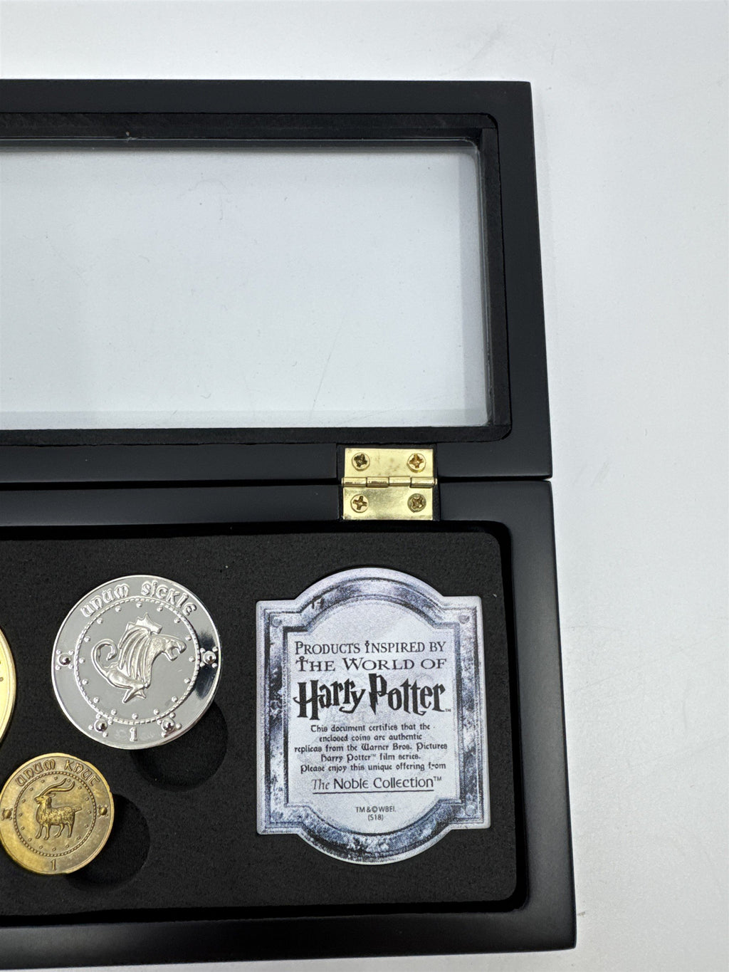 Harry Potter Gringotts Bank Coin Collection W/ Case Noble Collection