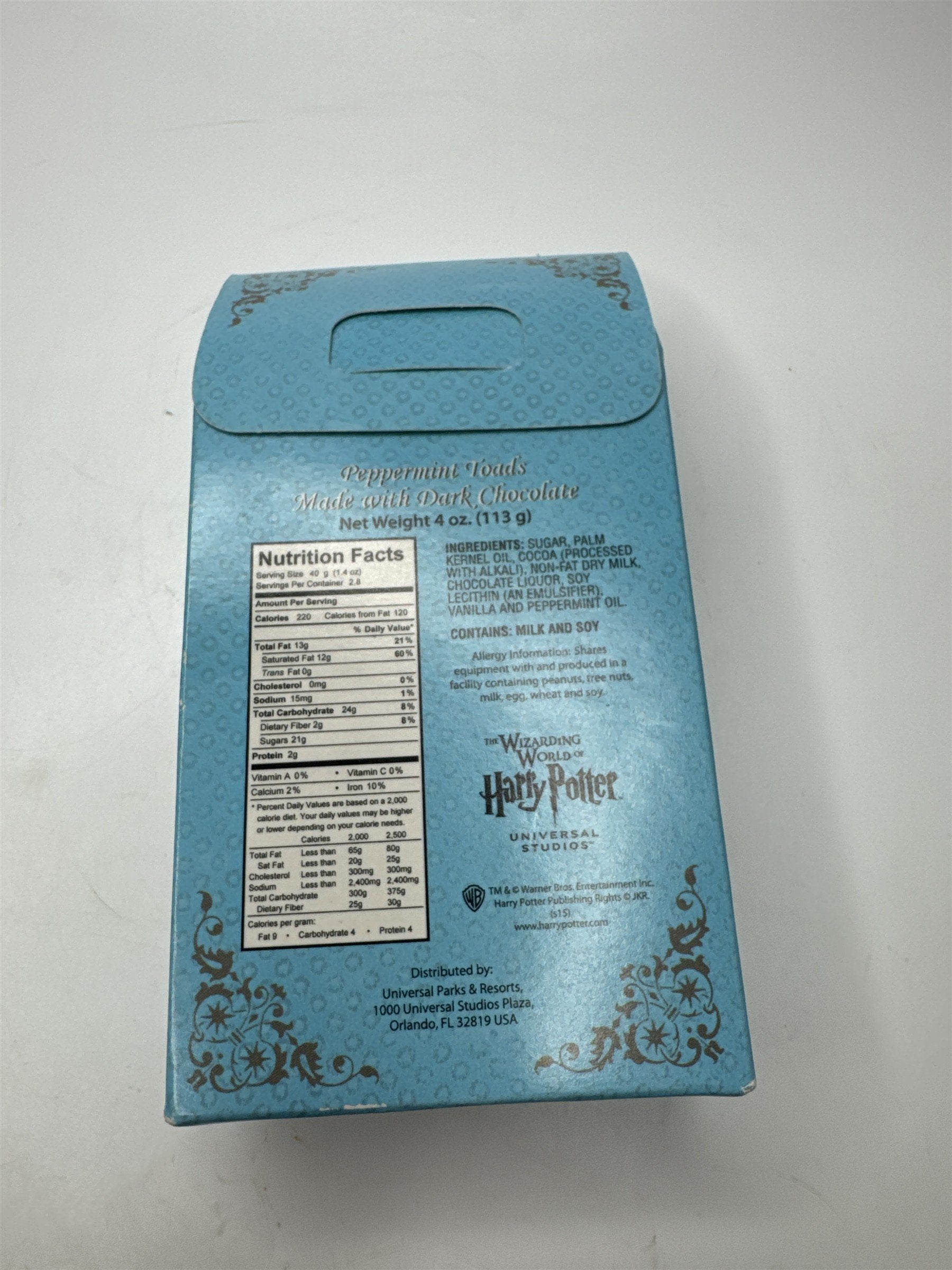 Harry Potter Universal Studios Peppermint Toads Candy Box MELTED -Expired 2019!