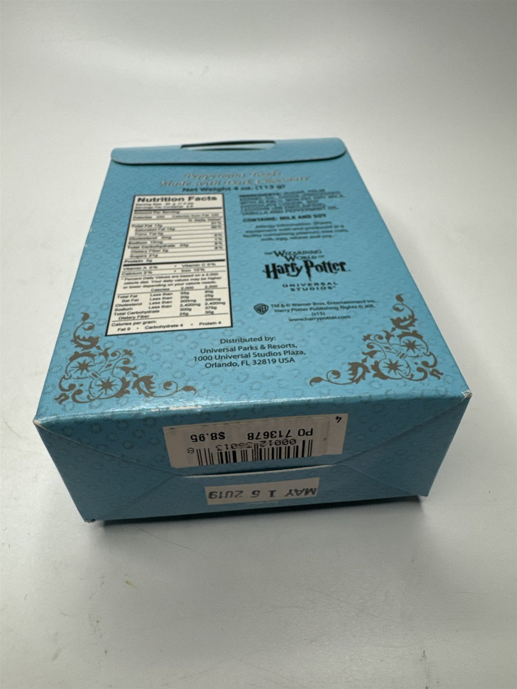 Harry Potter Universal Studios Peppermint Toads Candy Box MELTED -Expired 2019!