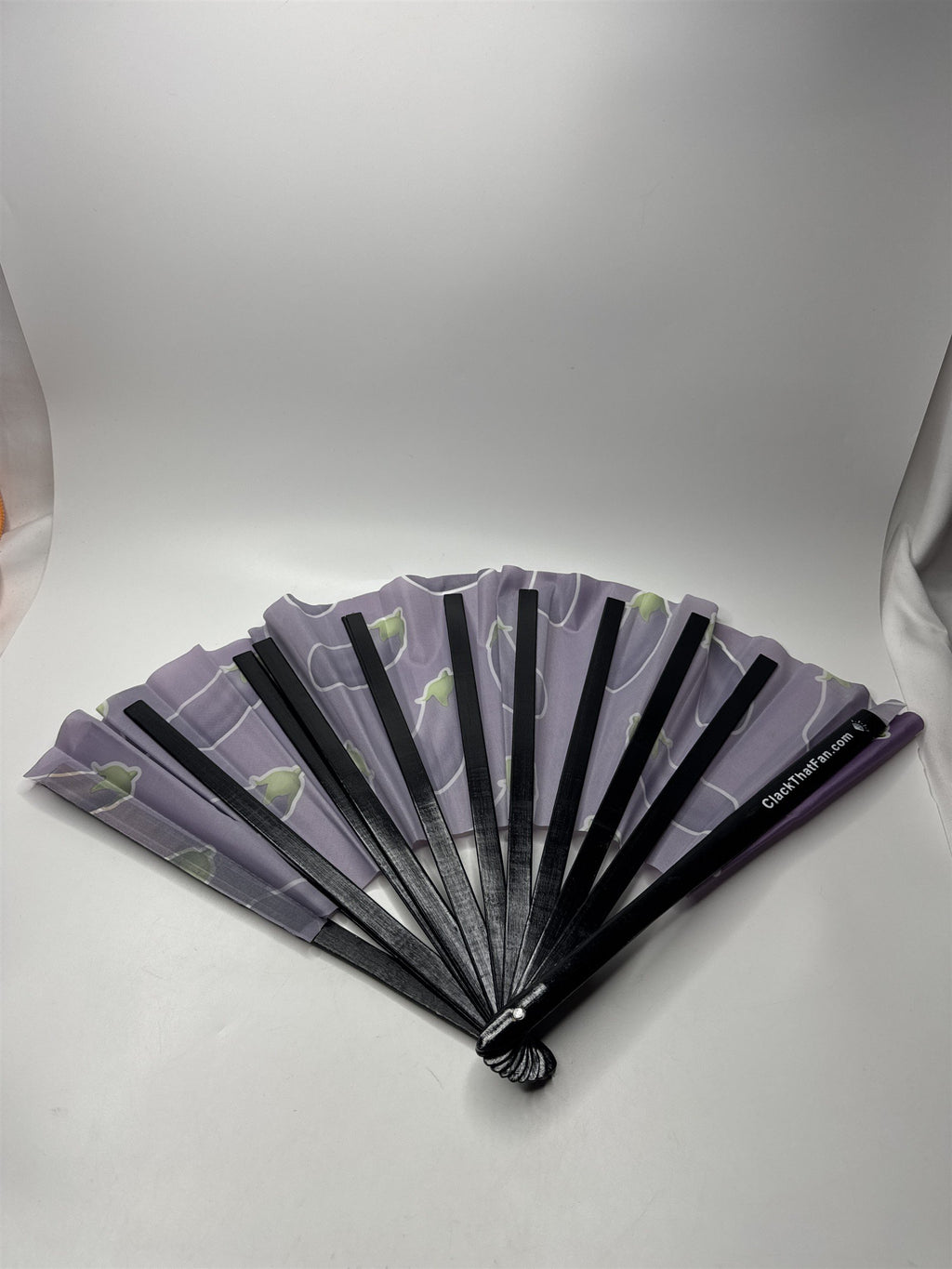 Eggplant Clack Fan from ClackThatFan.com Hand Fan for the Club Party Going Out