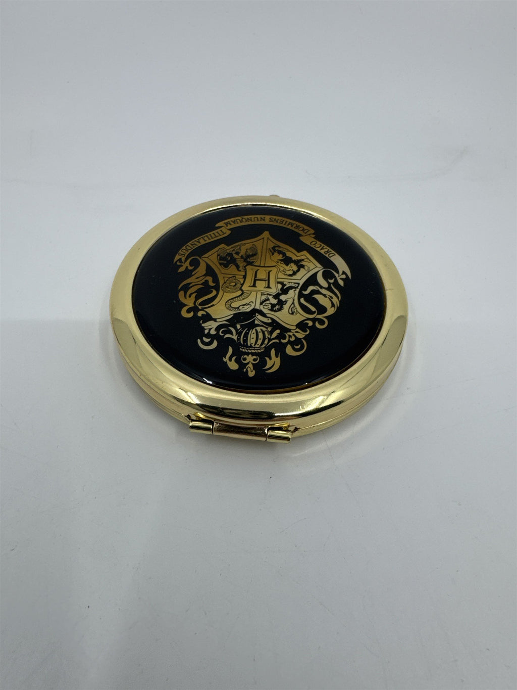 Gold And Black Harry Potter Hogwart's Crest Compact Mirror Fab NY