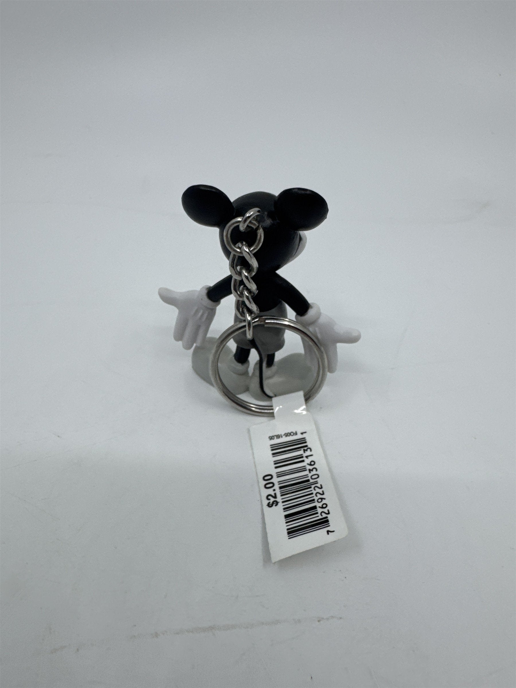 Walt Disney World Retro Mickey Mouse PVC Keyring Keychain