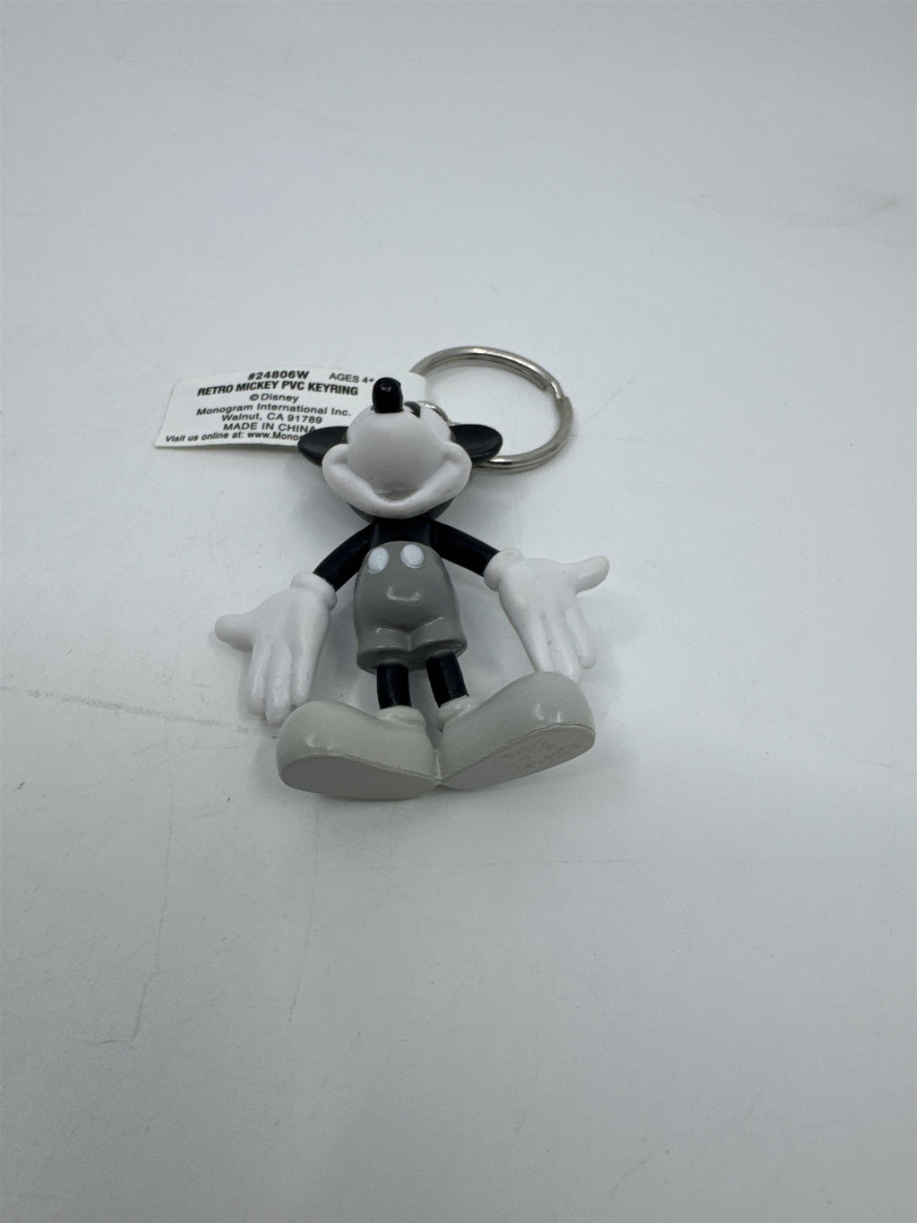 Walt Disney World Retro Mickey Mouse PVC Keyring Keychain