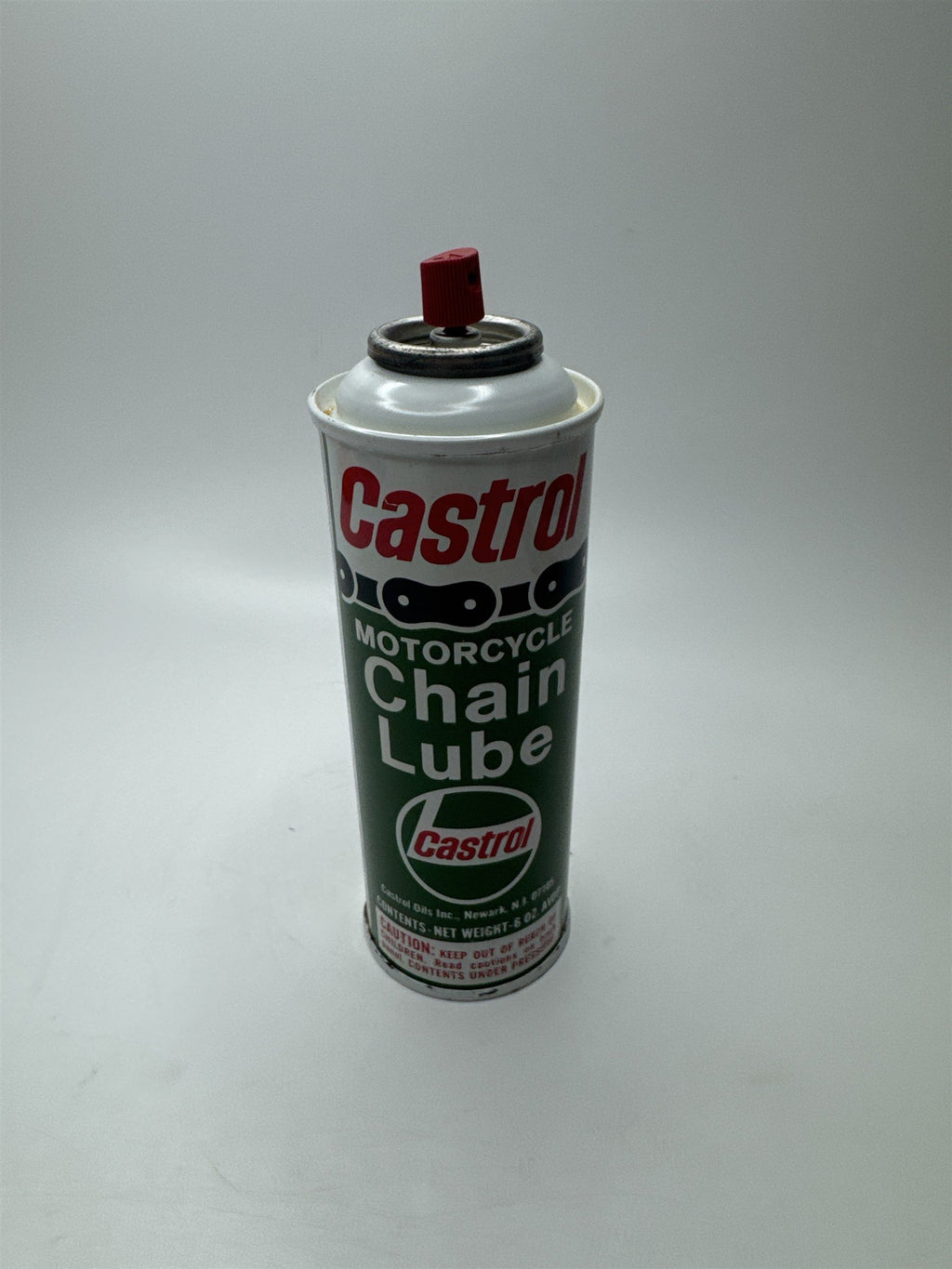 Collectible VINTAGE Castrol Motorcycle Chain Lube Oil Can Garage Automobilia