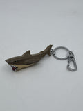 Shark Wood Carved Keychain Fierce/Scary Ocean Shark
