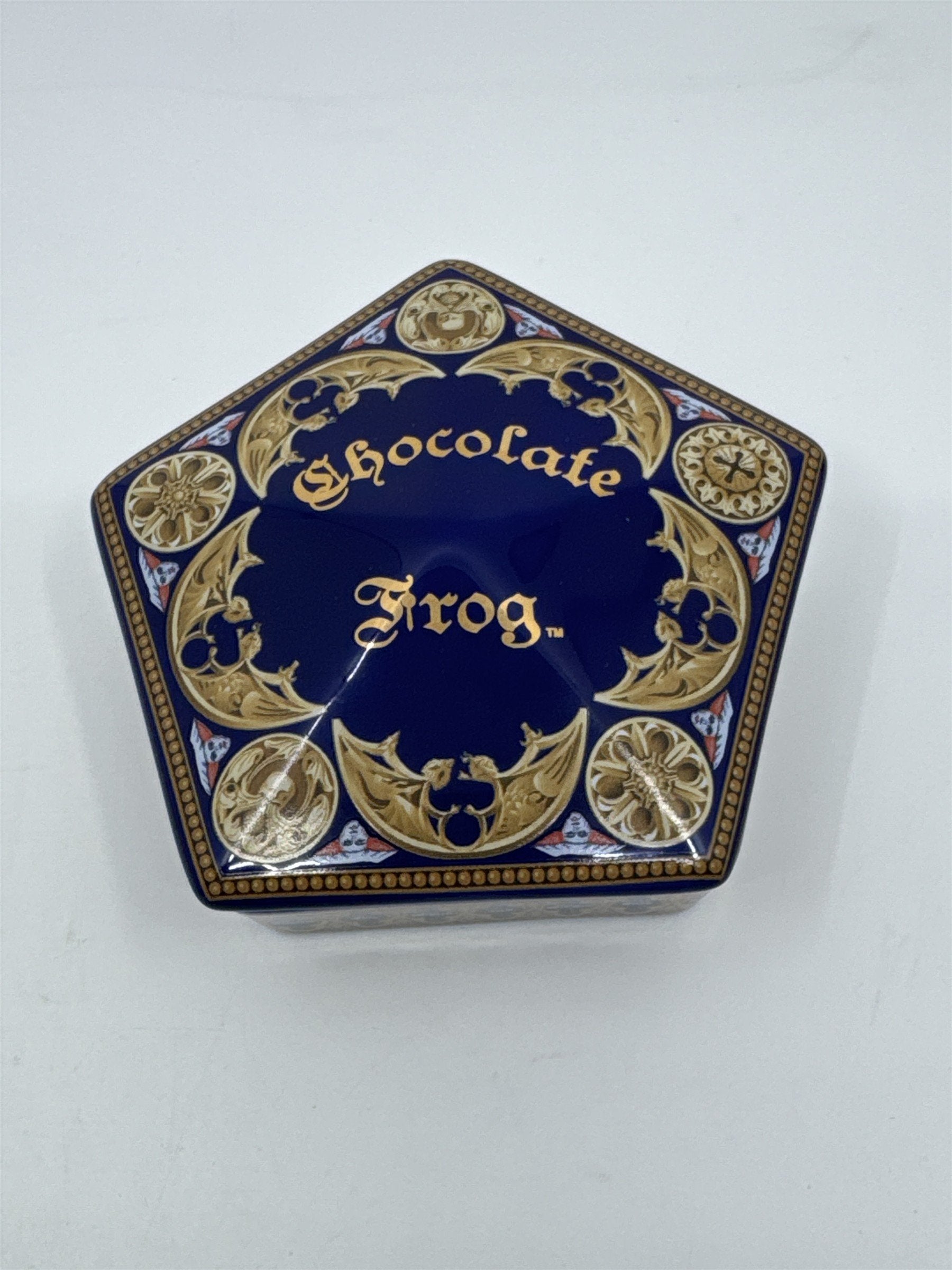 Harry Potter Chocolate Frog Ceramic Dish/Container/Trinket Box W/ Lid