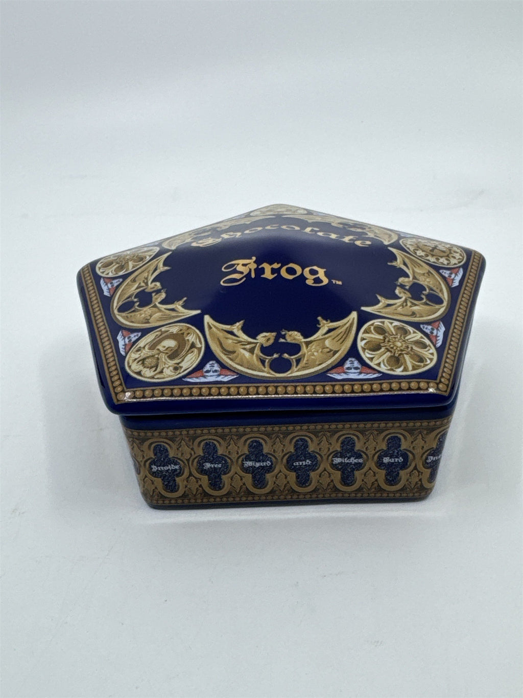Harry Potter Chocolate Frog Ceramic Dish/Container/Trinket Box W/ Lid